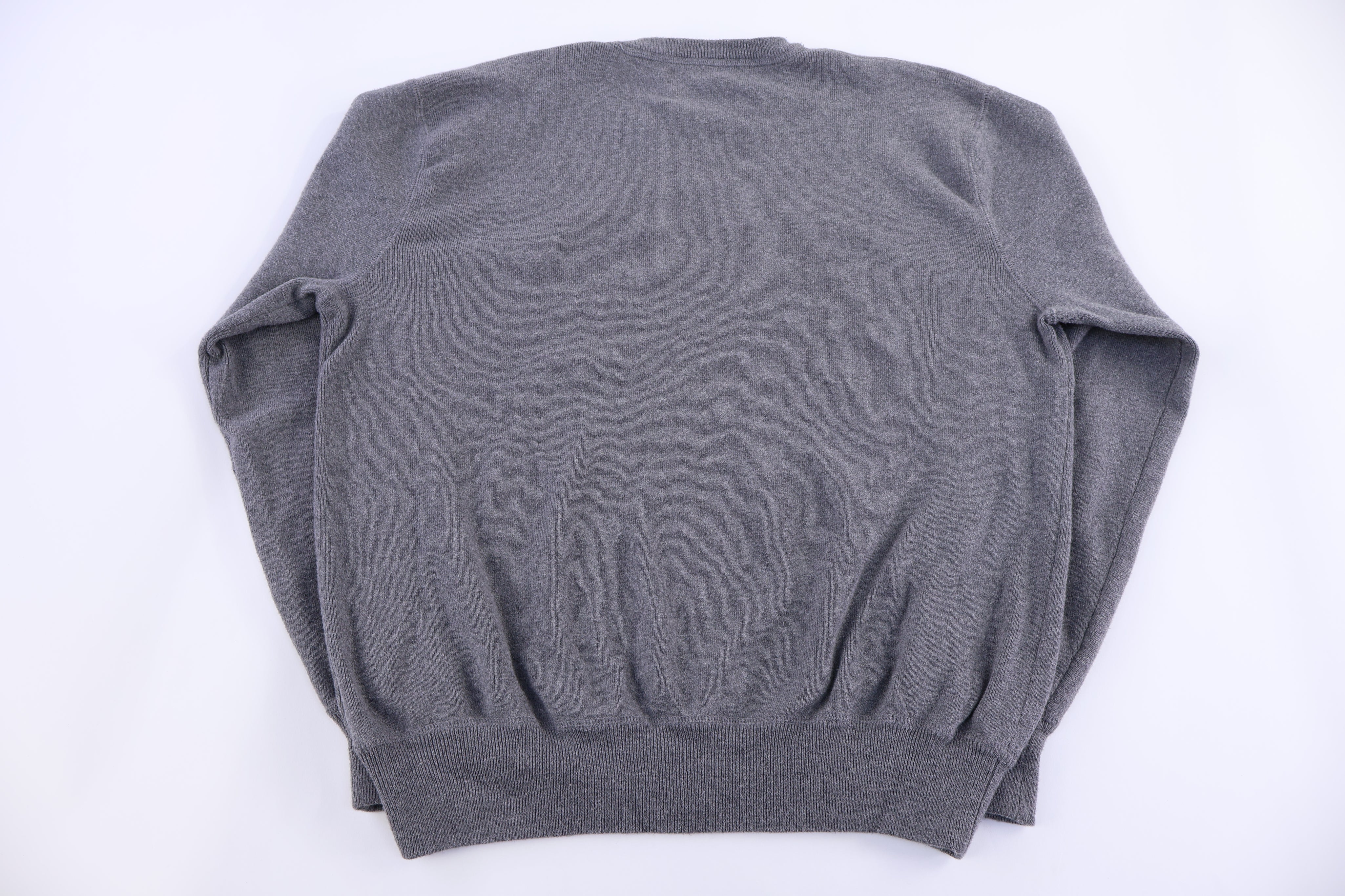 Polo by Ralph Lauren Embroidered Logo Grey Sweater