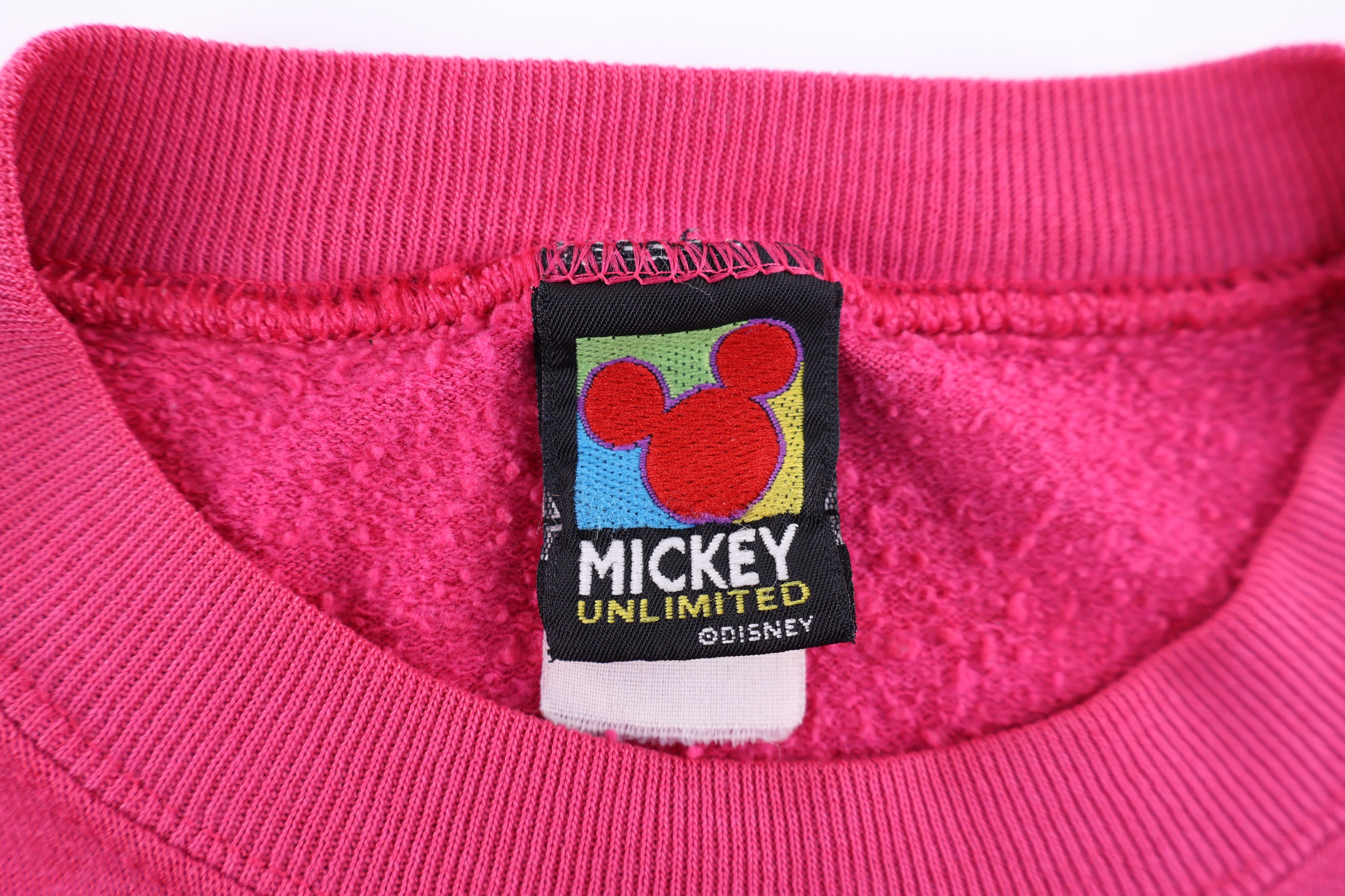 90's Mickey Unlimited Minnie Mouse Embroidered Sweatshirt