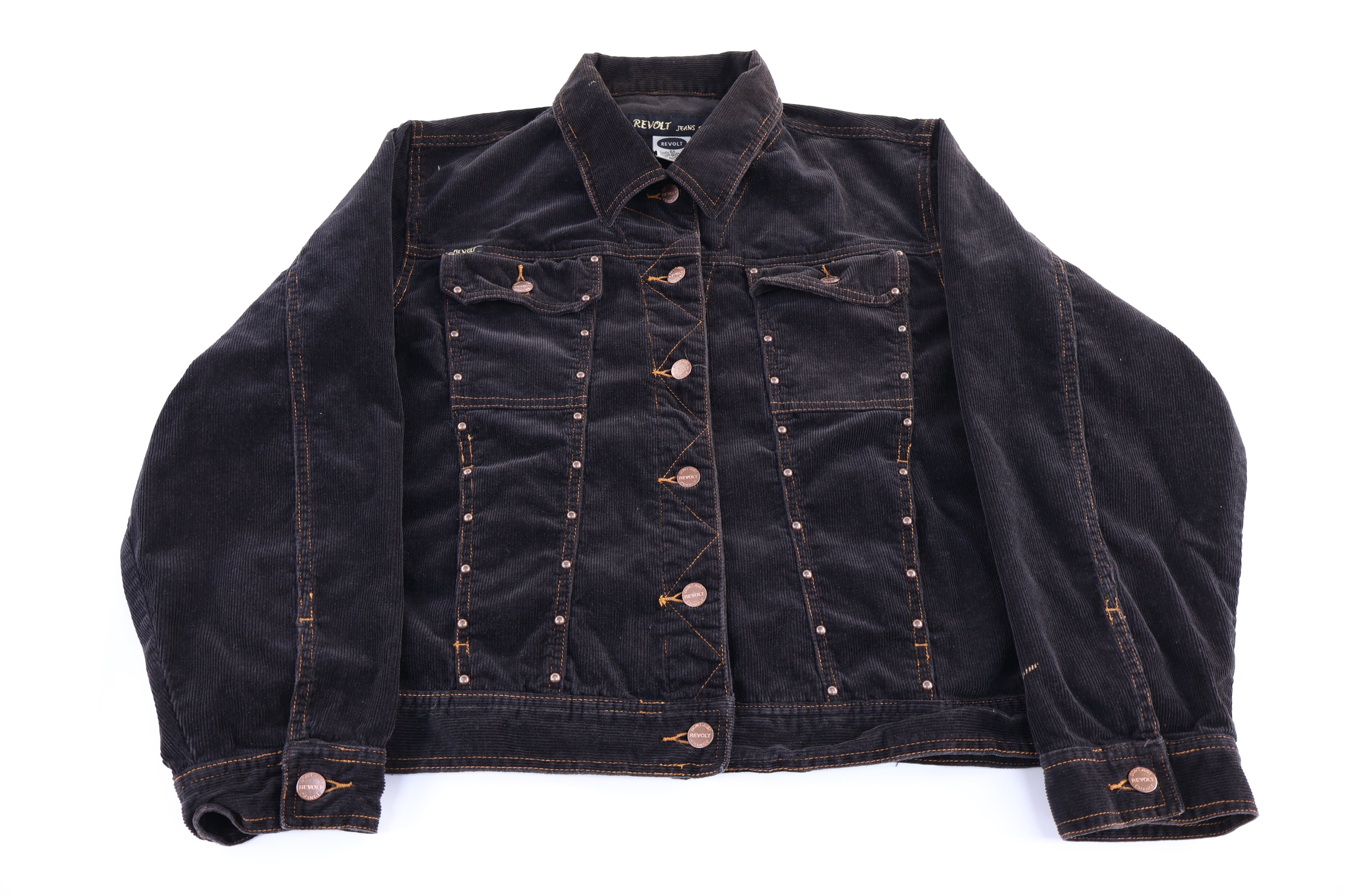 Women's Revolt Black Corduroy Jacket