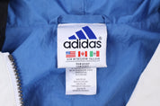 90's Adidas Embroidered Logo Multicolor Half Zip Windbreaker