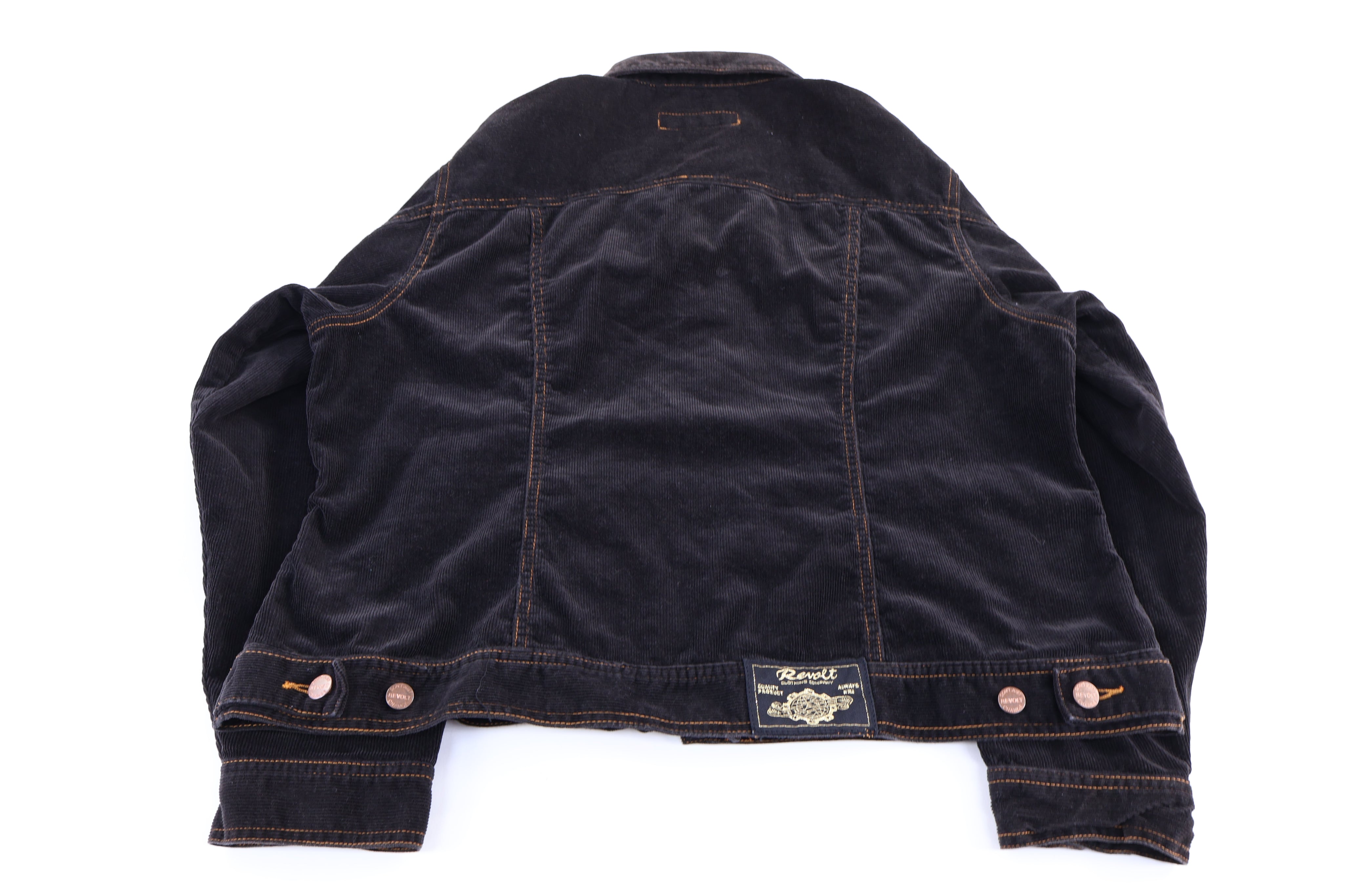 Women's Revolt Black Corduroy Jacket