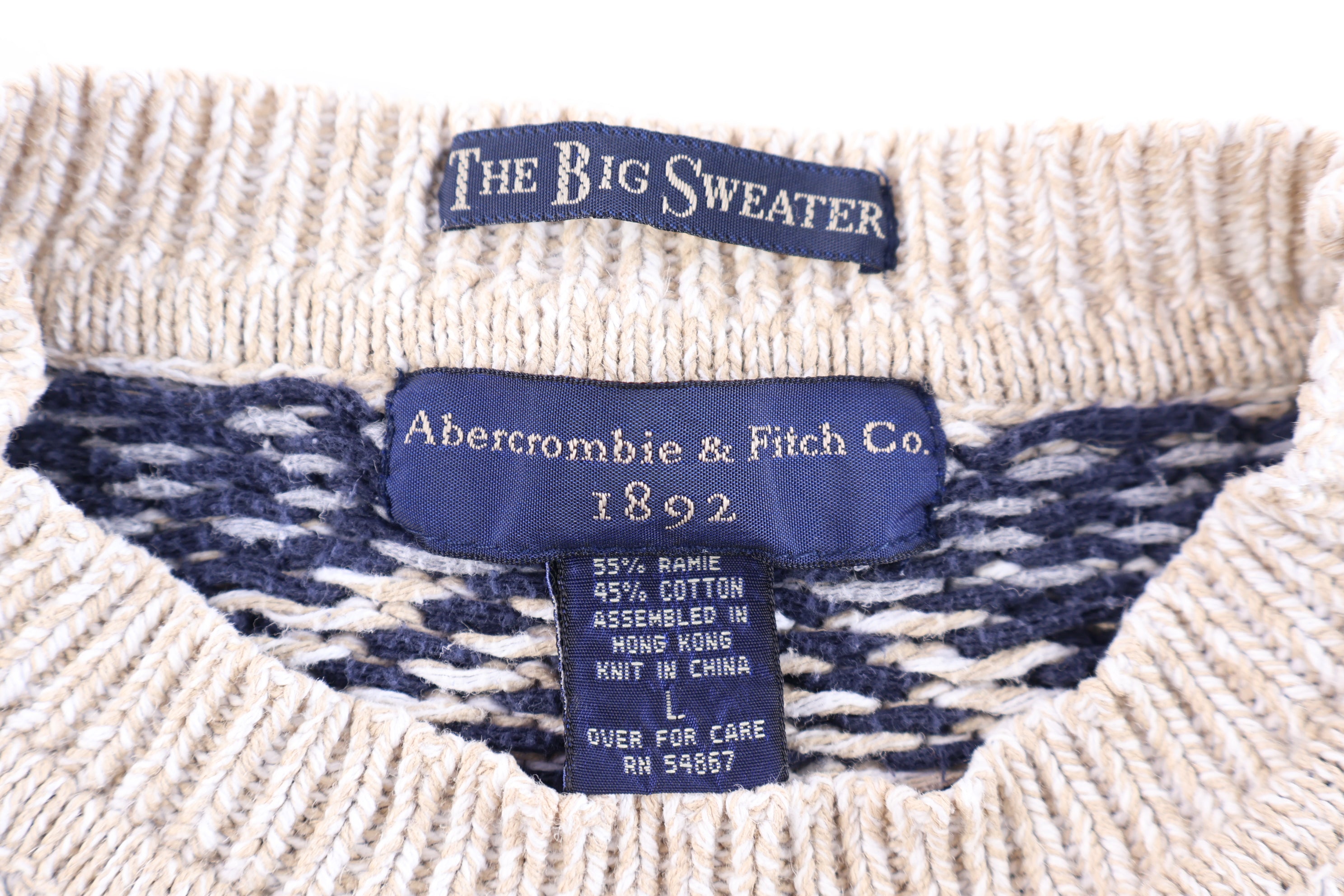 Vintage Abercrombie & Fitch Multipattern Knit Sweater