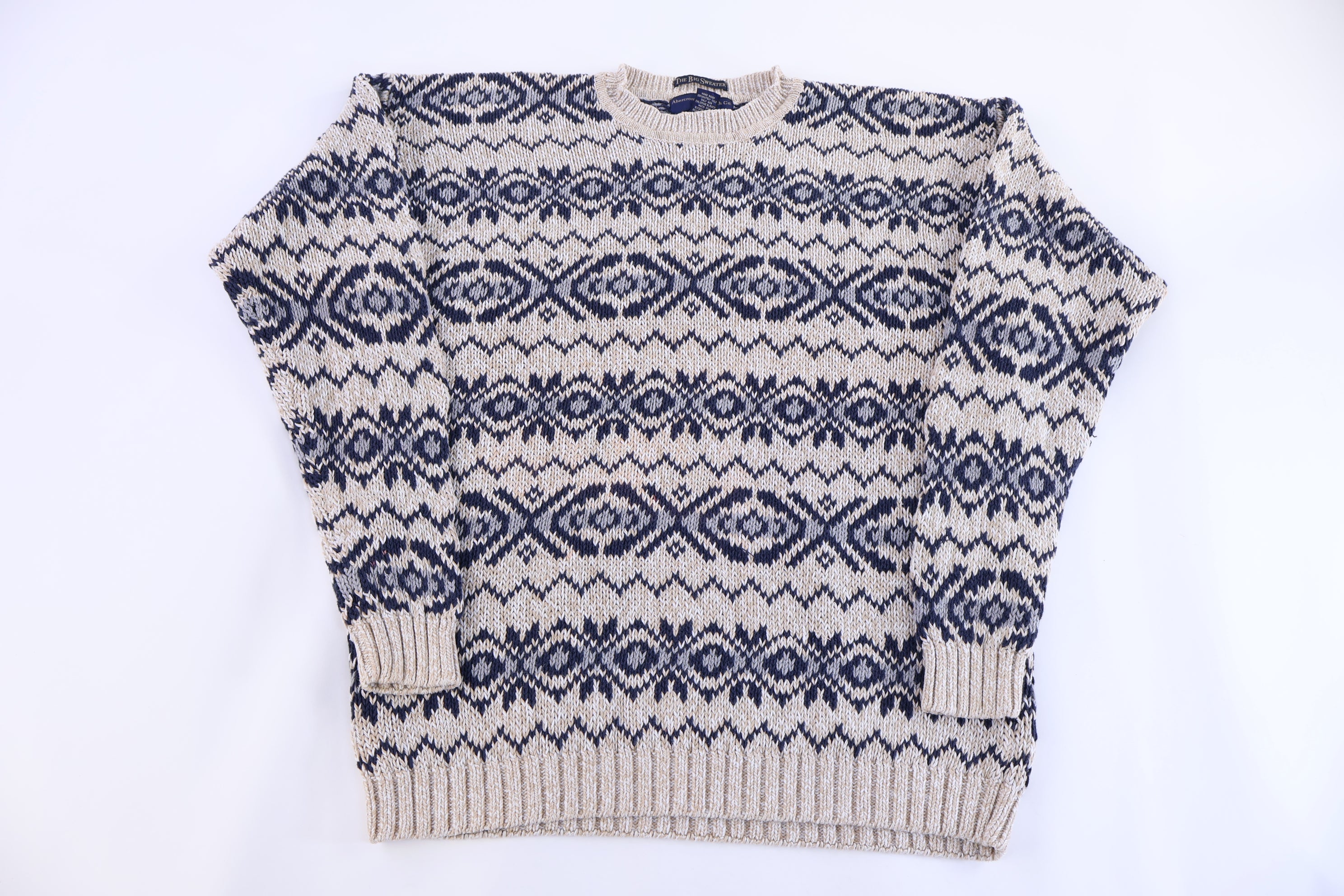 Vintage Abercrombie & Fitch Multipattern Knit Sweater