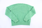 Youth Polo Ralph Lauren Embroidered Logo Green Knit Sweater