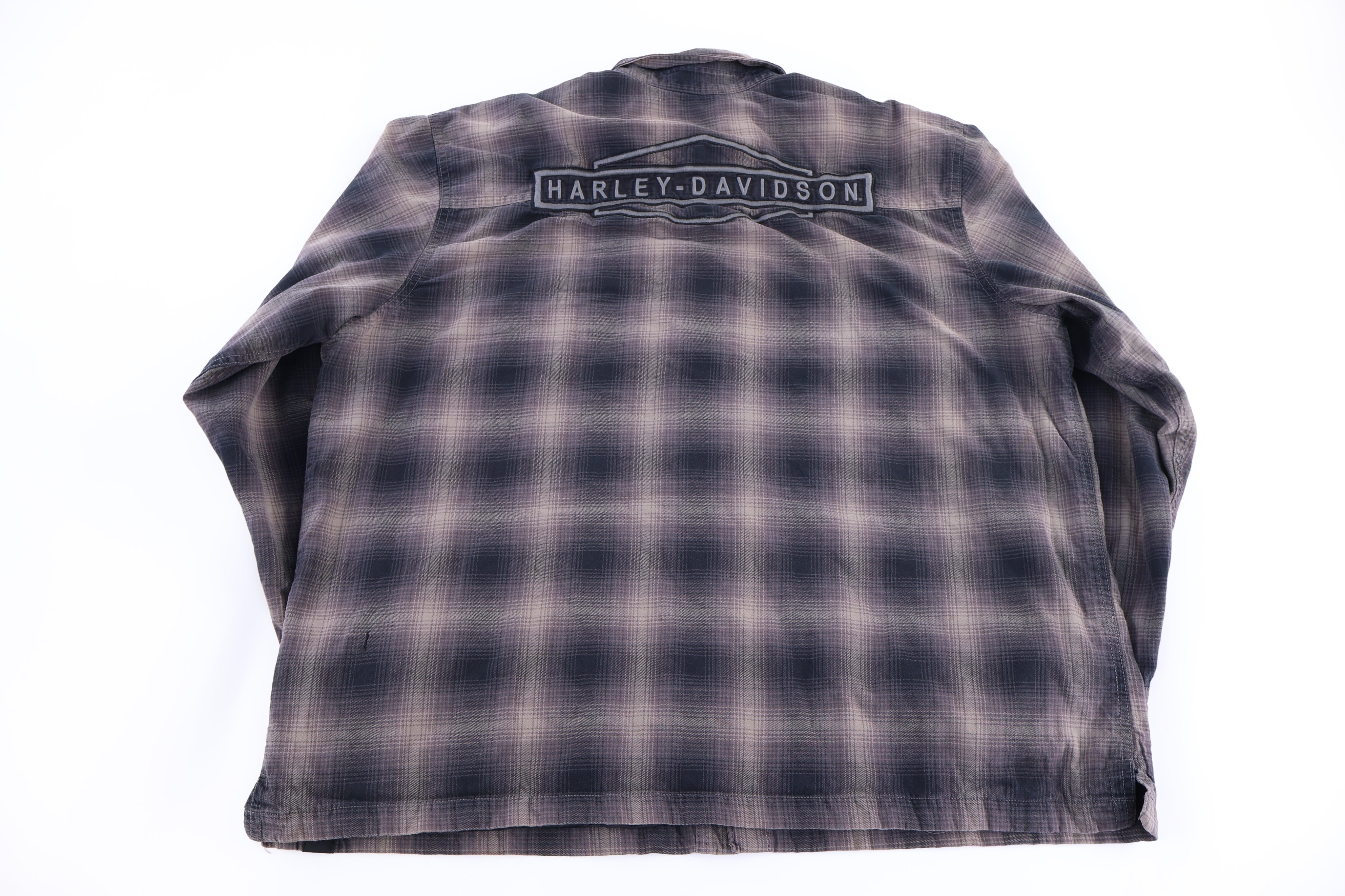 Harley Davidson Motorcycles Plaid LS Button Down