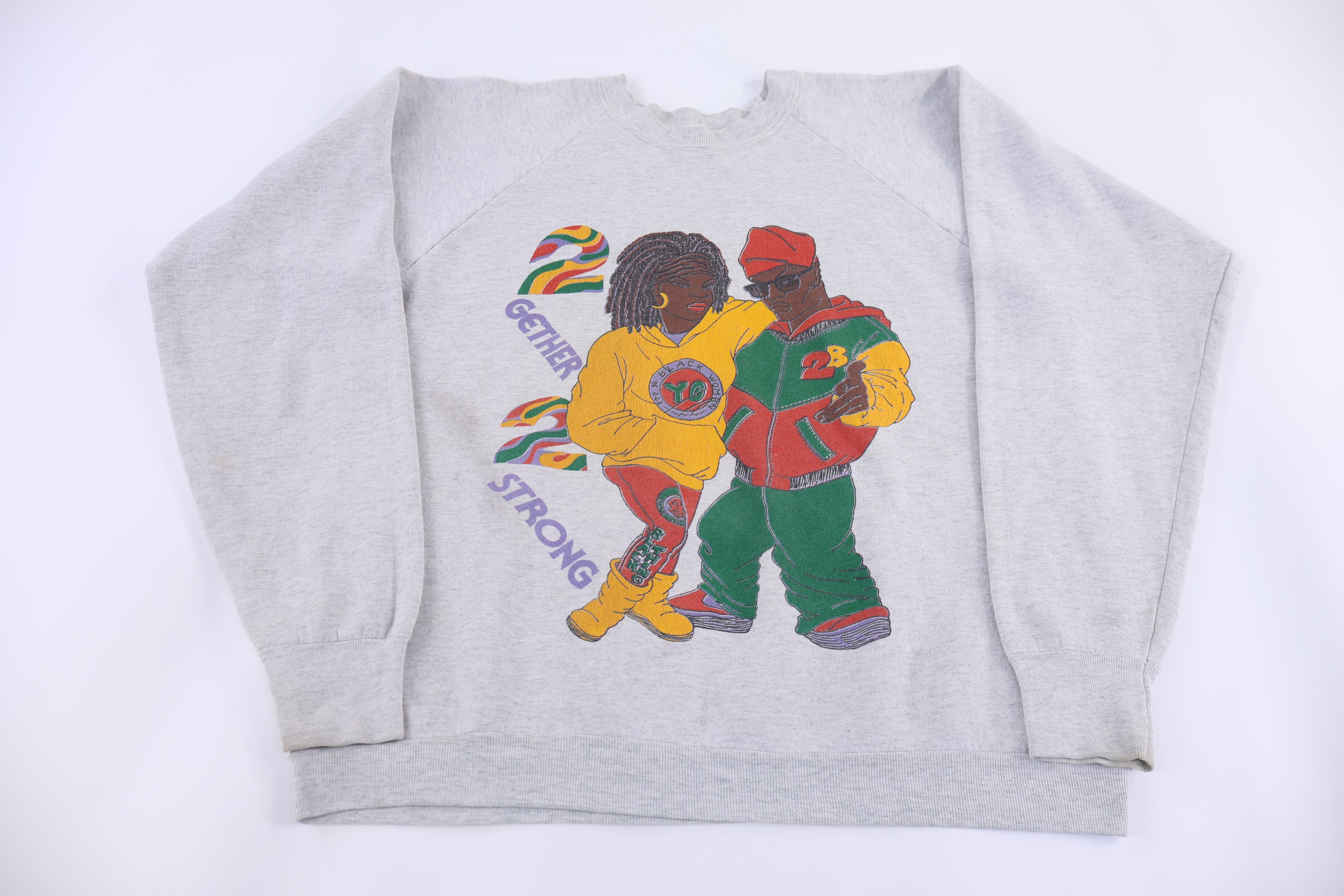 90's Together 2 Strong Graphic Sweatshirt
