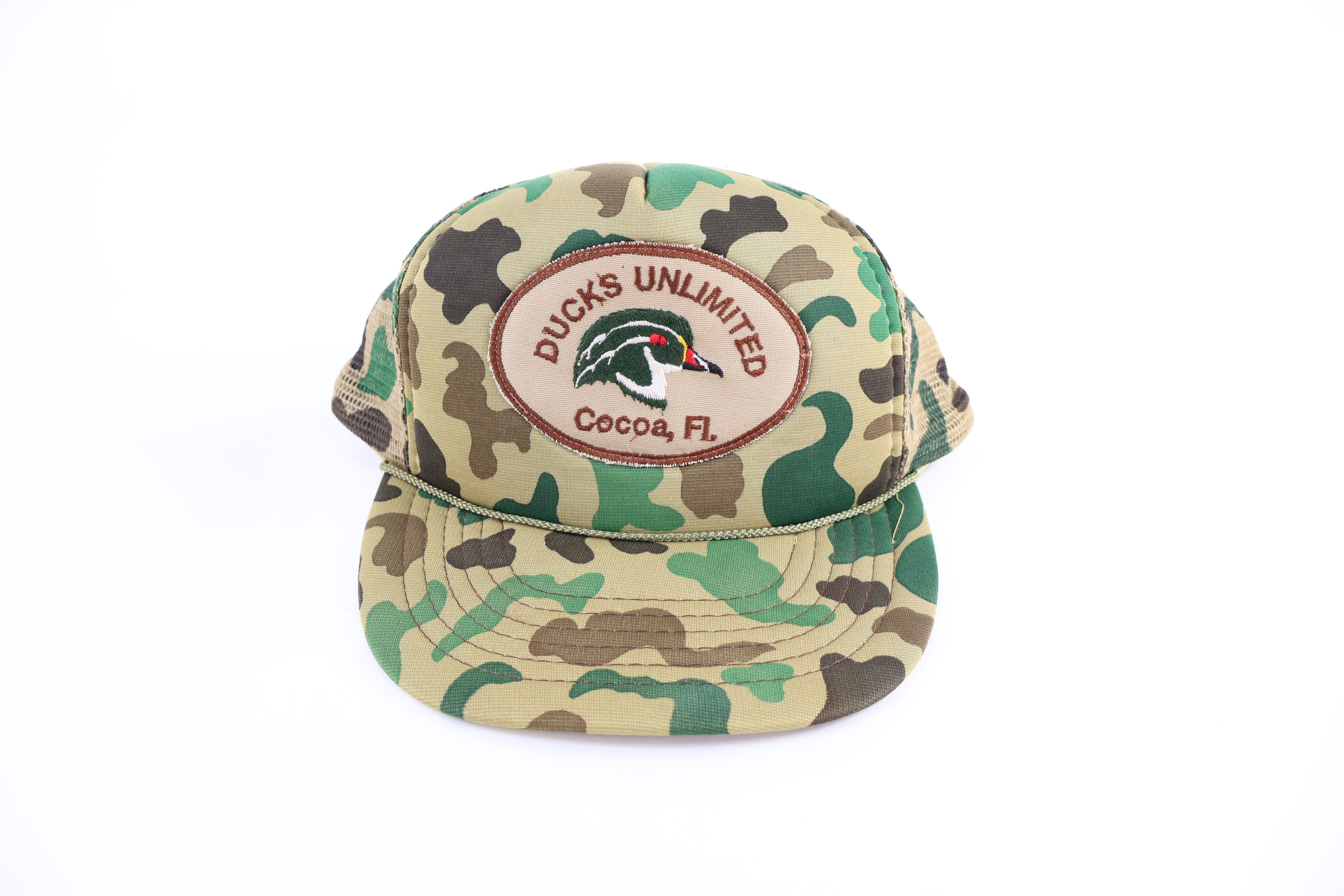 90's Duck's Unlimited Camo Snapback Hat