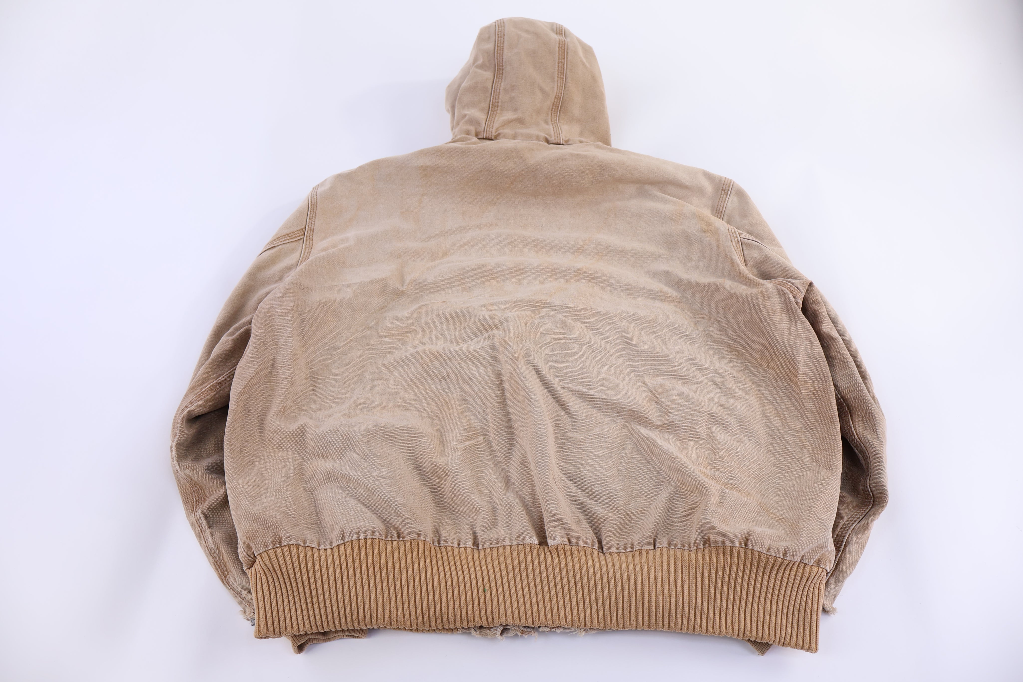 Carhartt Logo Patch Tan Full Zip Jacket