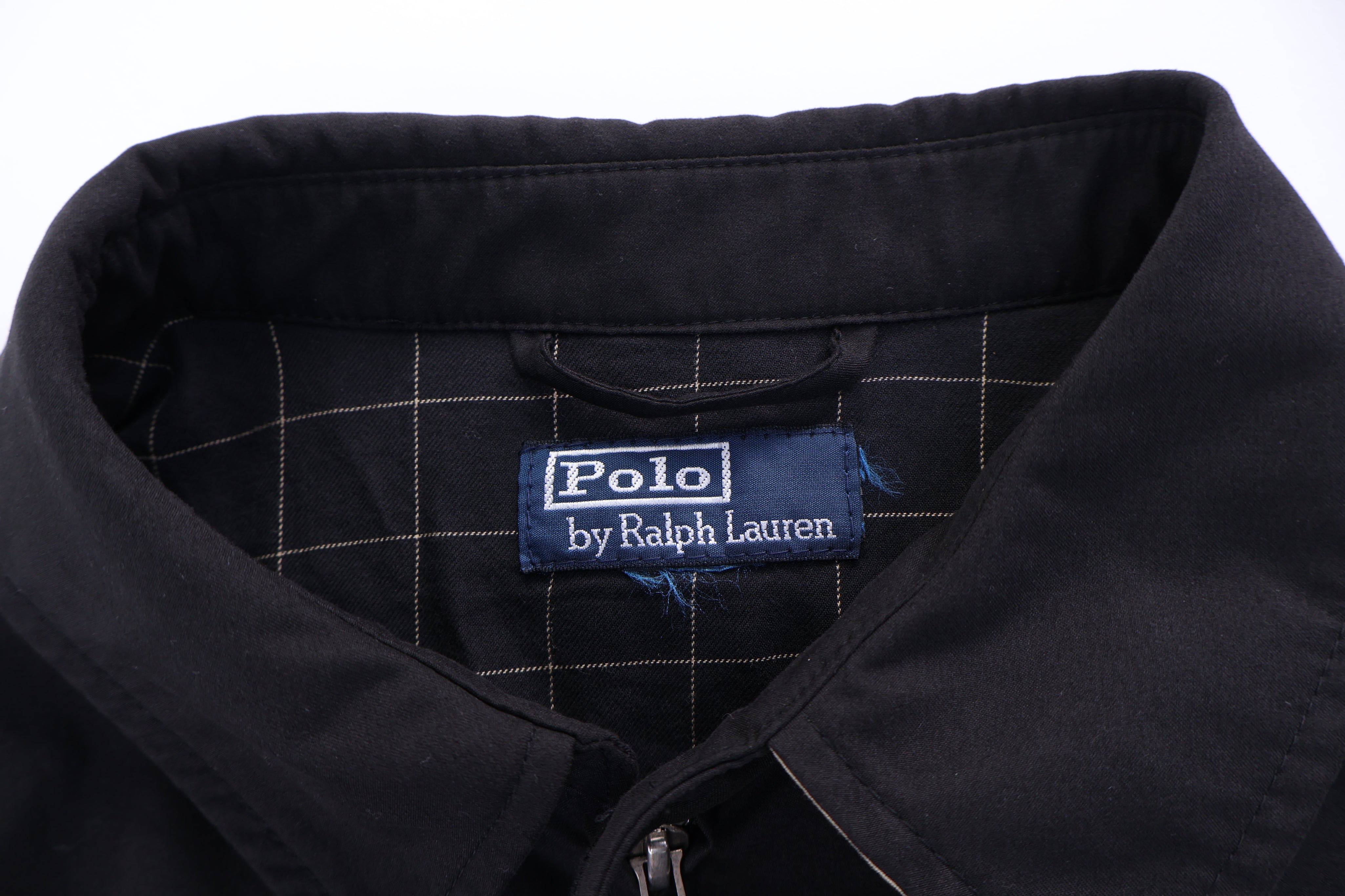 Polo by Ralph Lauren Embroidered Logo Black Full Zip Jacket