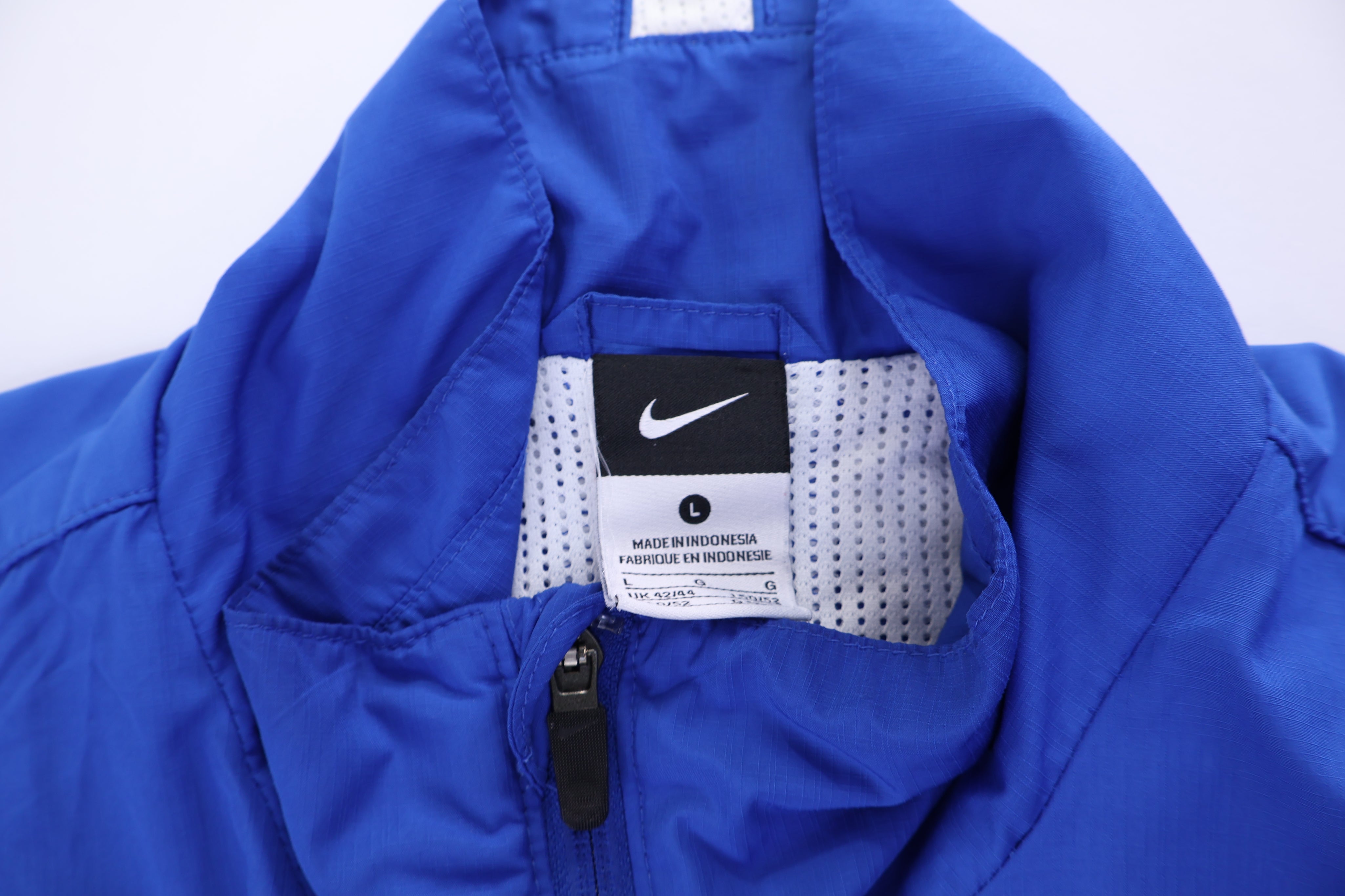 Nike Embroidered Logo Blue Full Zip Jacket