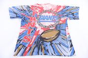 90's New York Giants Football All Over Graphic T-shirt