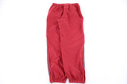 90's Adidas Embroidered Logo Red Track Pants