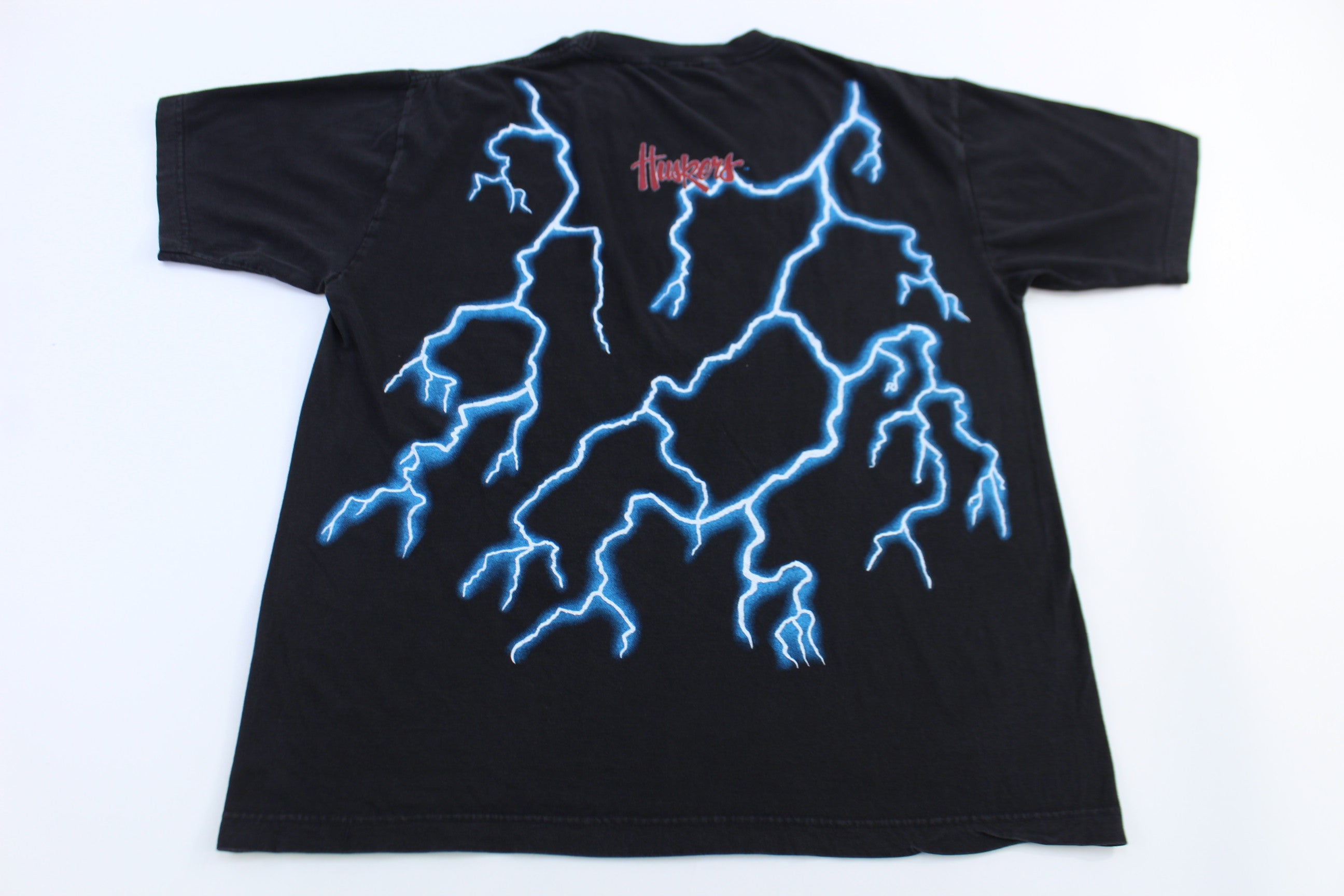 90's American Thunder Nebraska Cornhuskers Lighting T-shirt