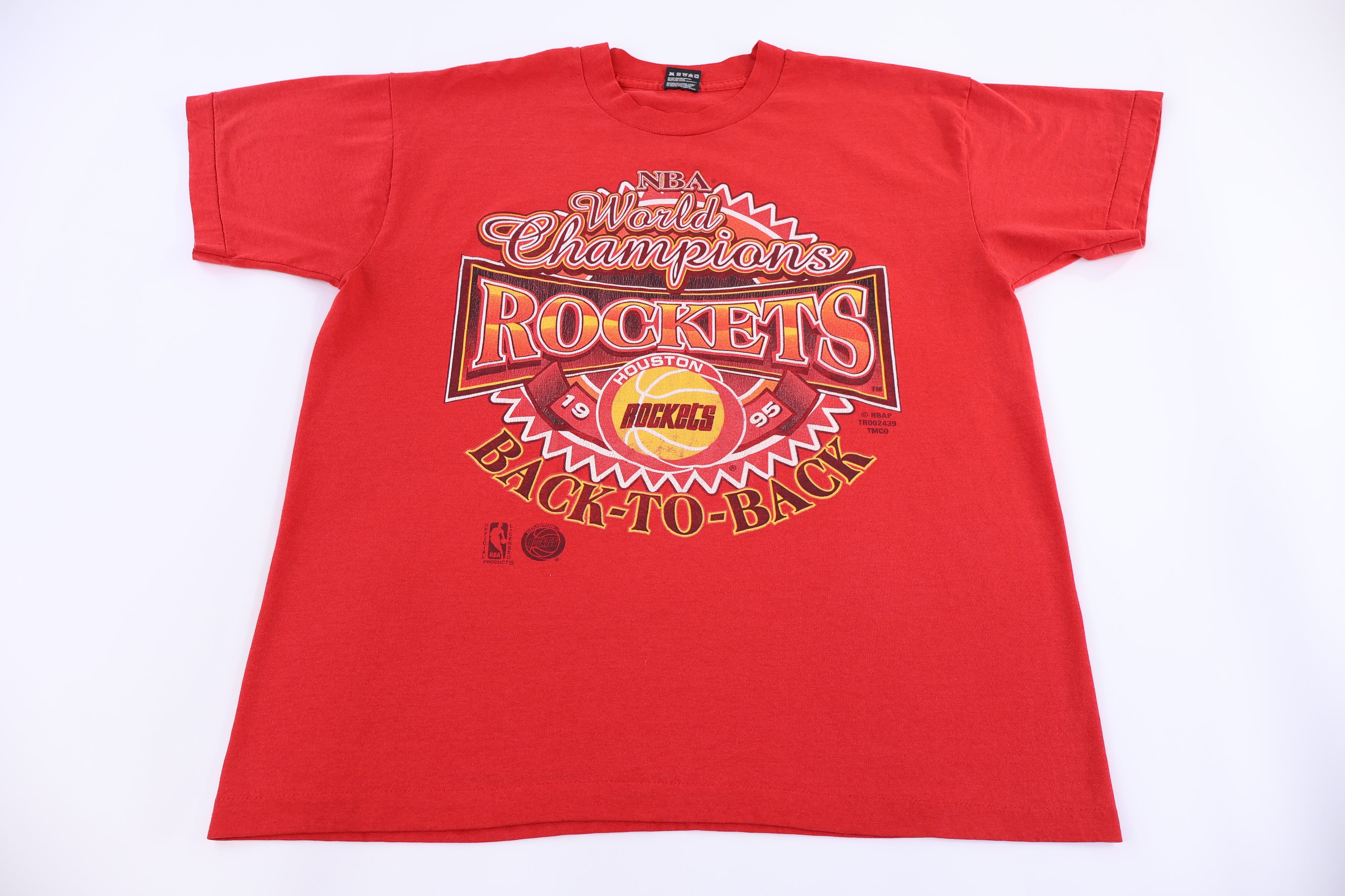 1995 Houston Rockets Basketball World Champs T-shirt