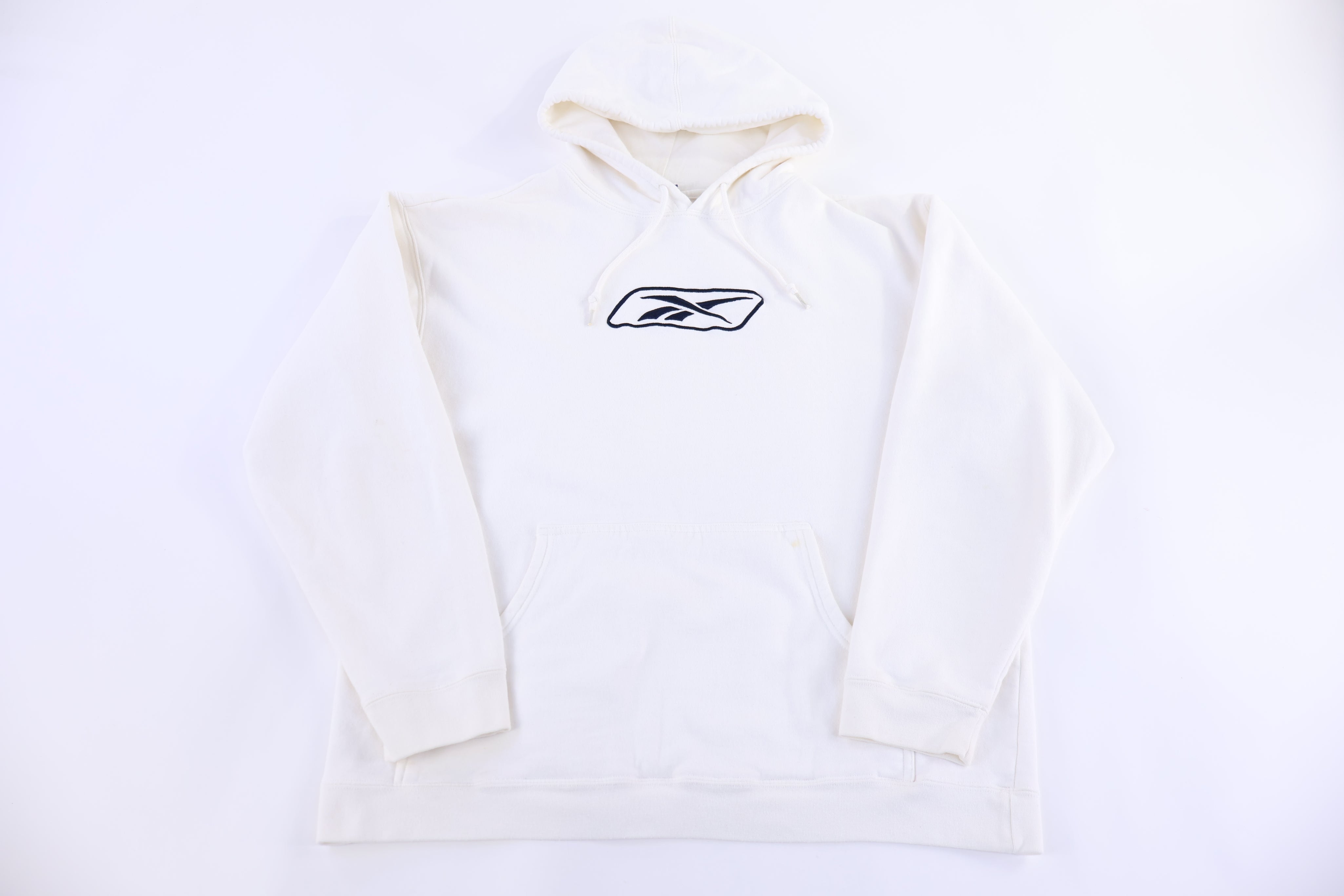 90's Reebok Embroidered Logo White Sweatshirt