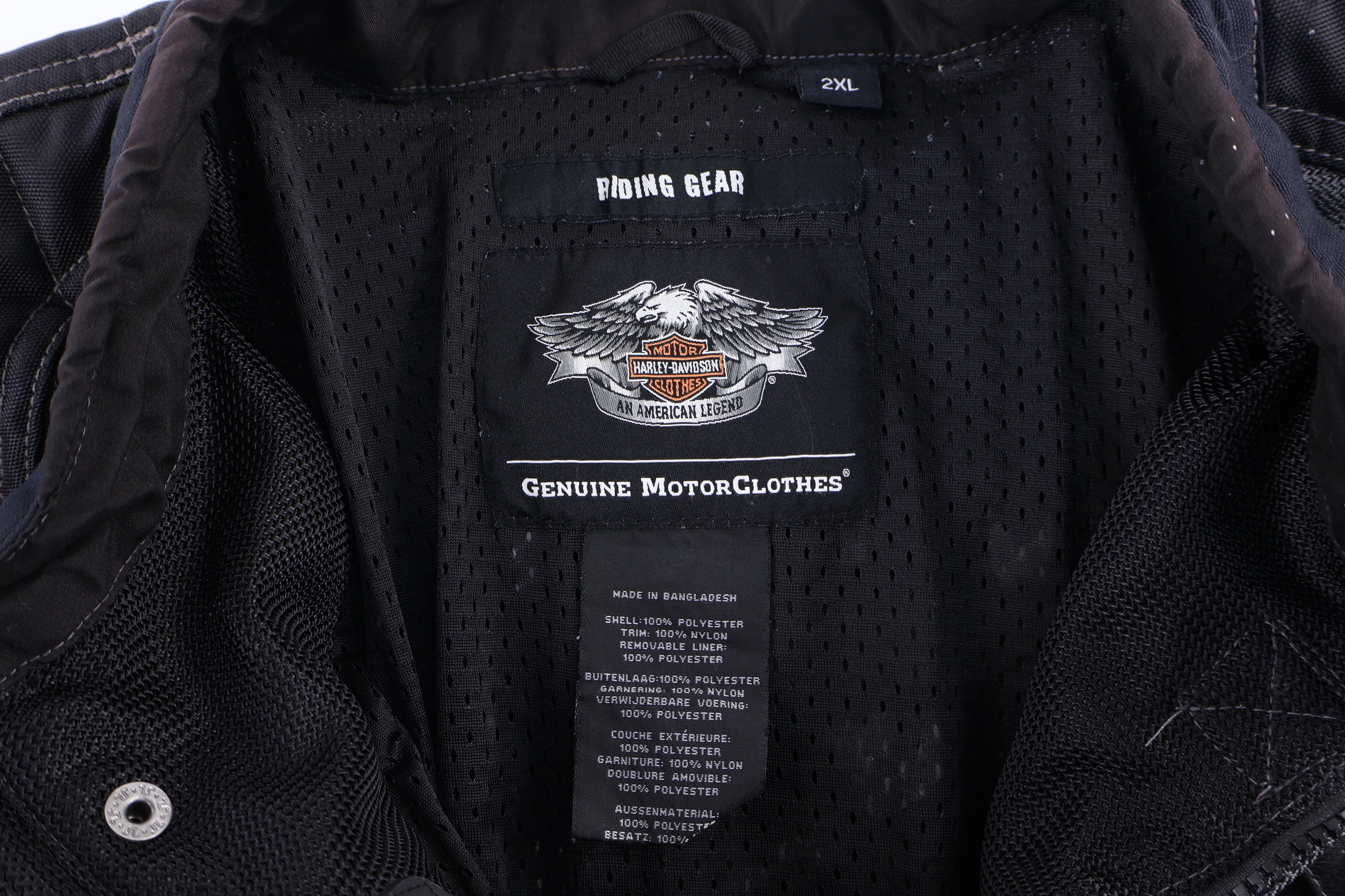 Harley Davidson Motorcycles Full Zip Biker Jacket