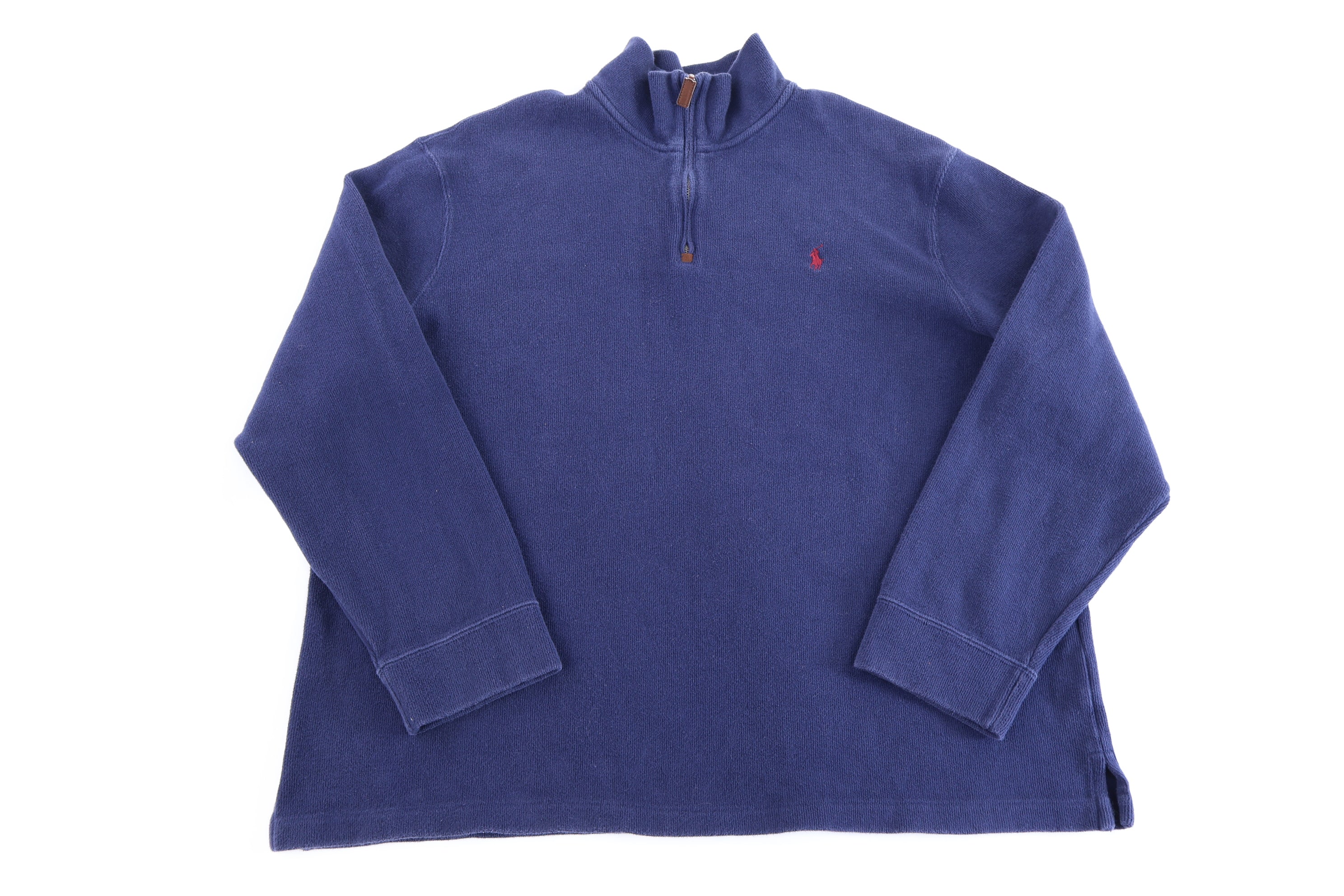 Polo by Ralph Lauren Embroidered Logo Blue Quarter Zip Pullover