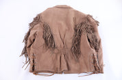 Women's Antelope Creek Leather Full Zip Fringe Jacket