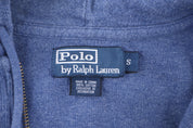 Polo by Ralph Lauren Embroidered Logo Blue Full Zip Hoodie