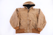 Carhartt Logo Patch Tan Full Zip Jacket