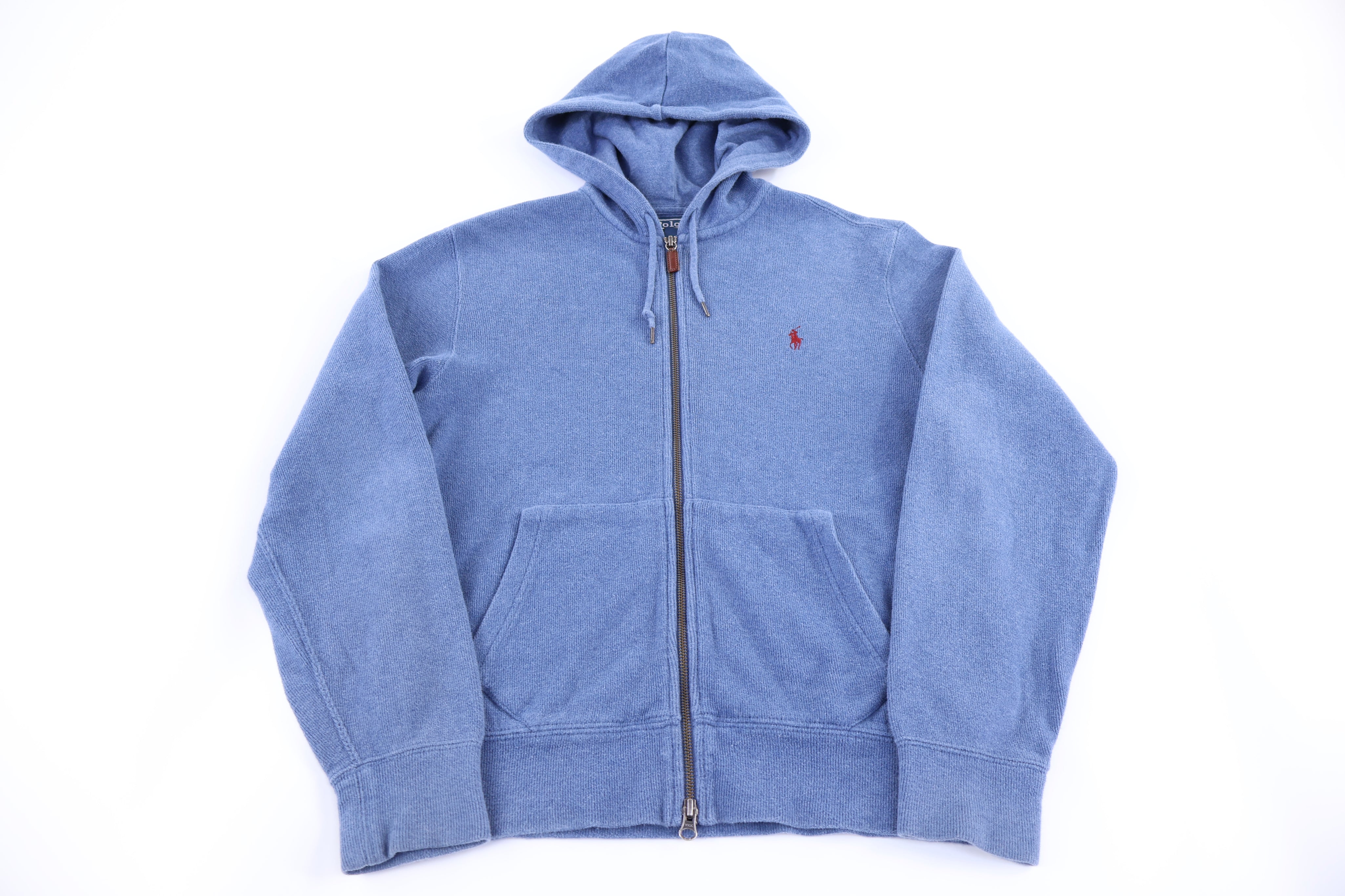Polo by Ralph Lauren Embroidered Logo Blue Full Zip Hoodie