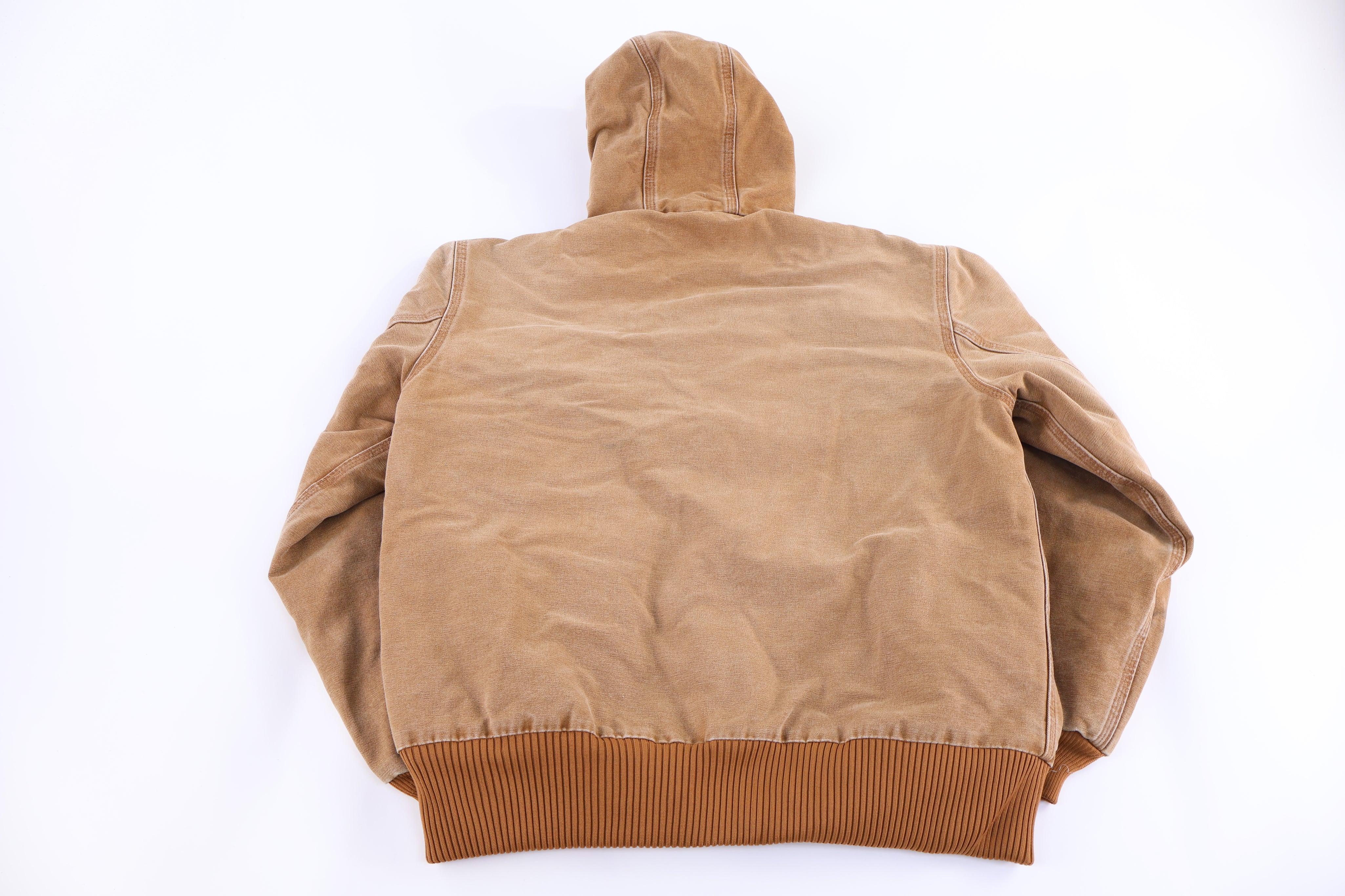 Carhartt Logo Patch Tan Full Zip Jacket