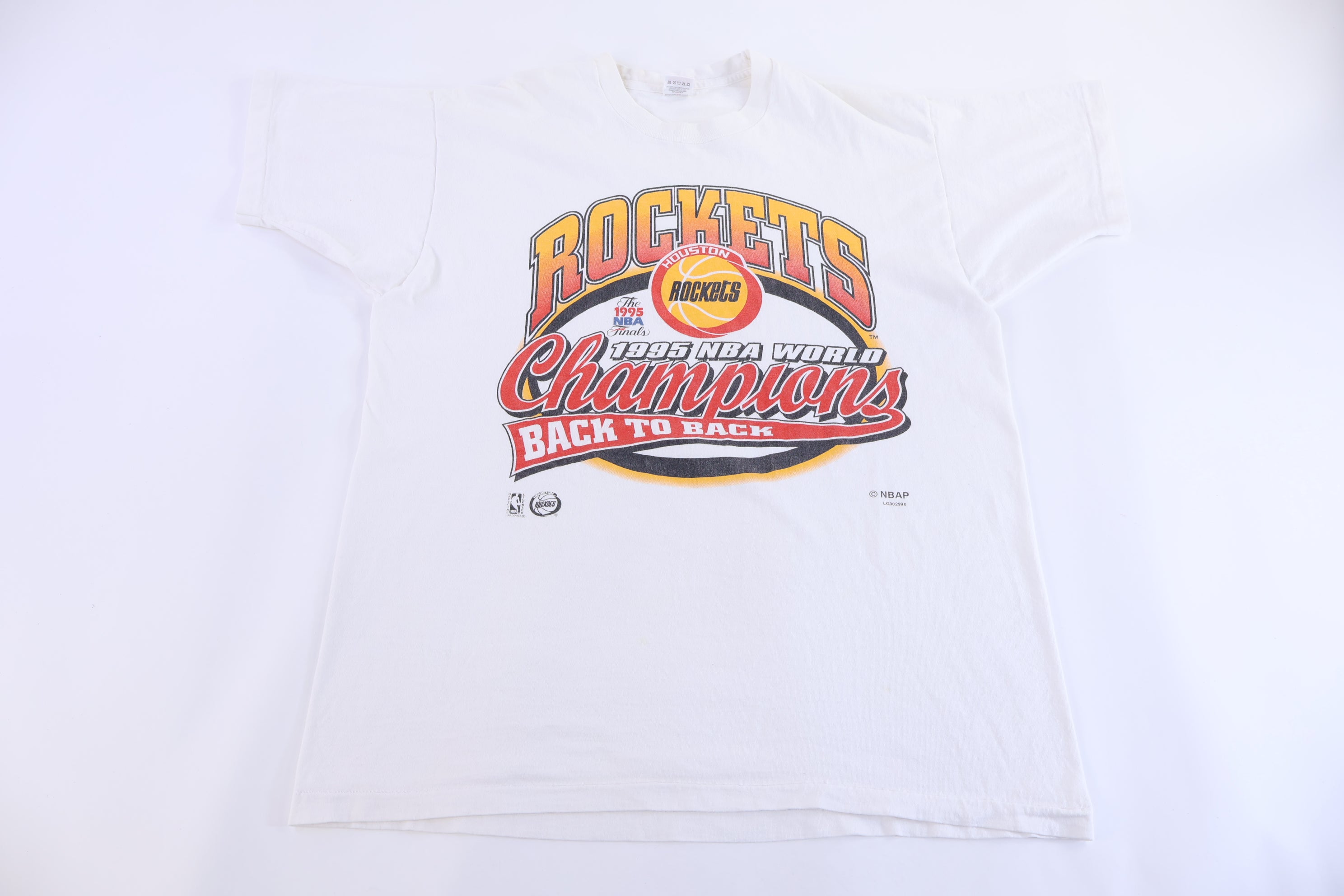 1995 Houston Rockets Back To Back Champions T-shirt
