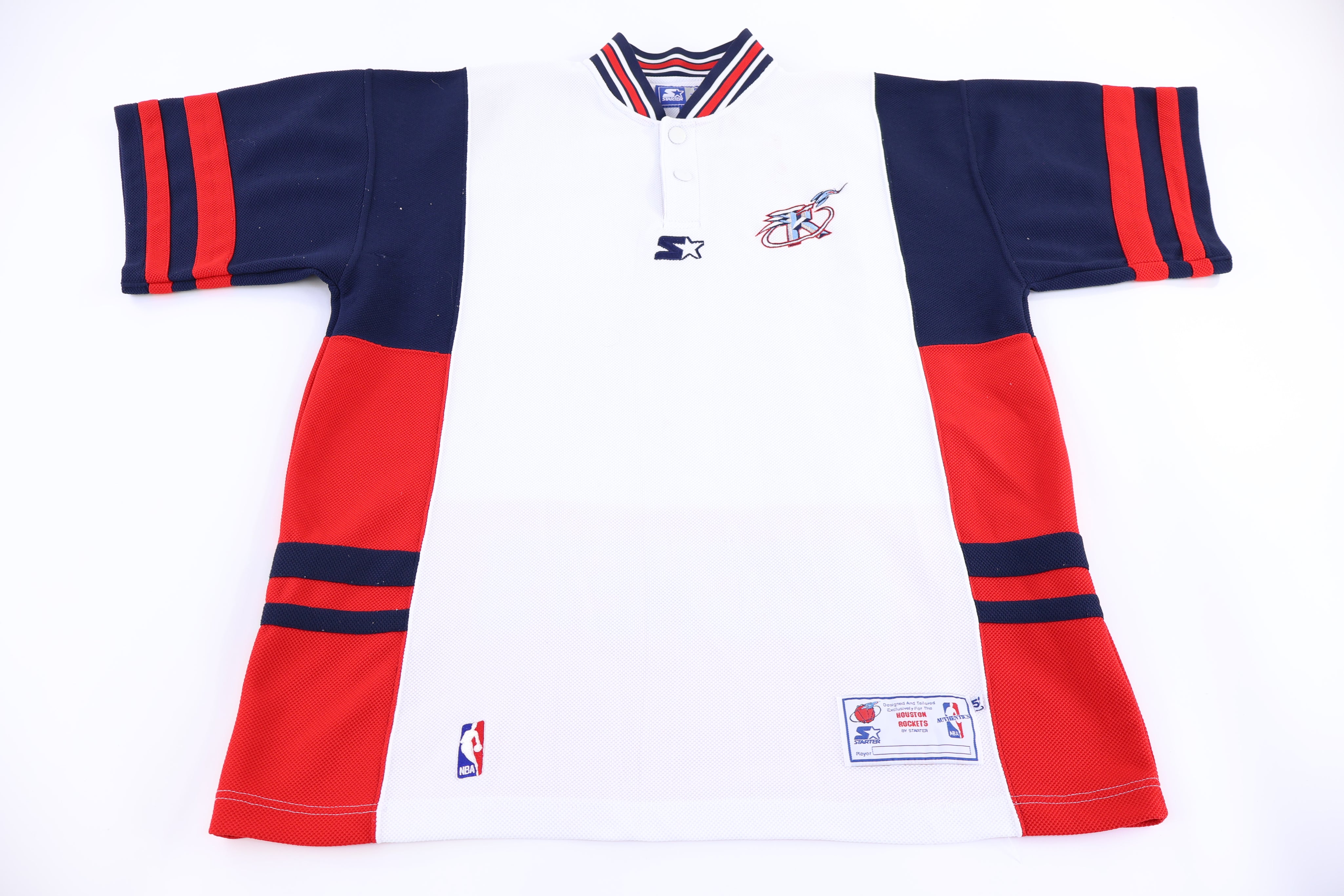 90's Starter Houston Rockets Warm Up Basketball Jersey