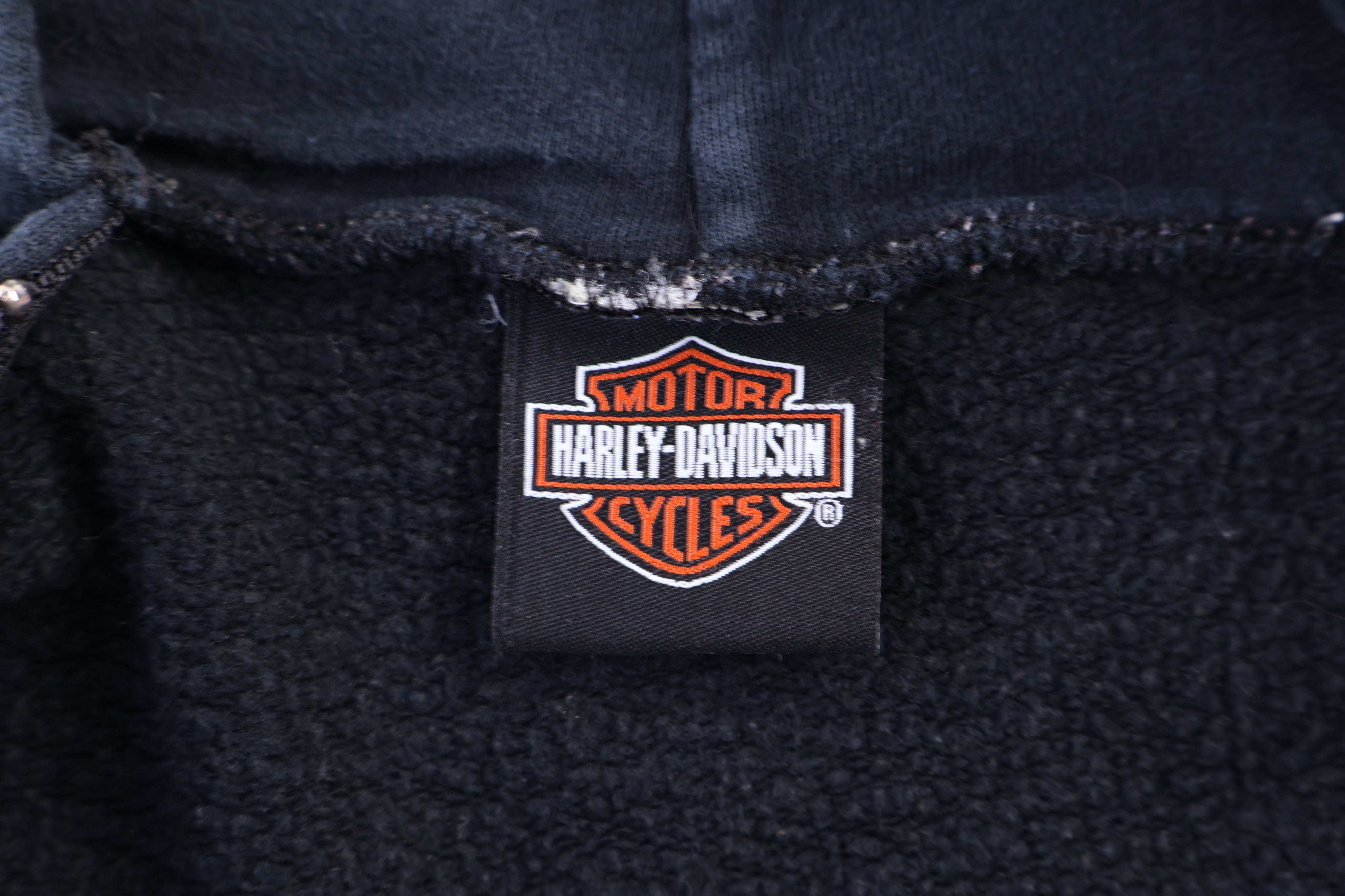 Harley Davidson Motorcycles Black Full Zip Hoodie