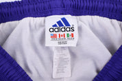 90's Adidas Embroidered Logo Purple Track Pants