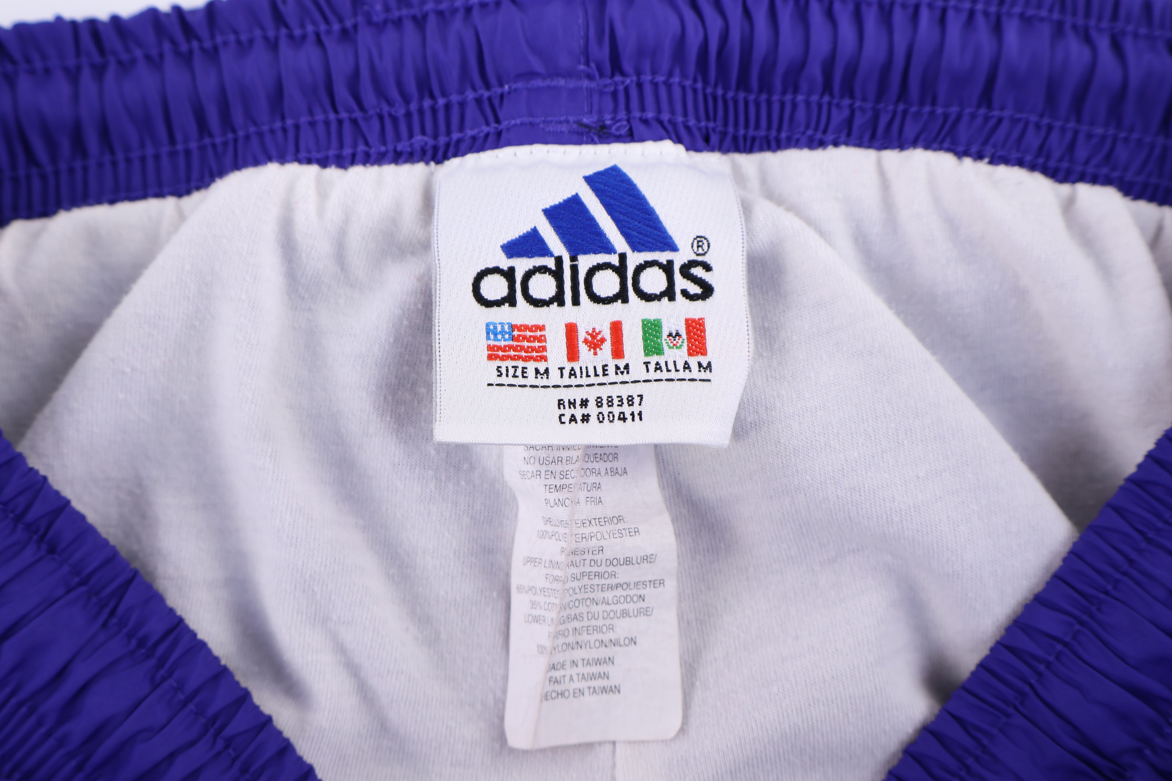 90's Adidas Embroidered Logo Purple Track Pants