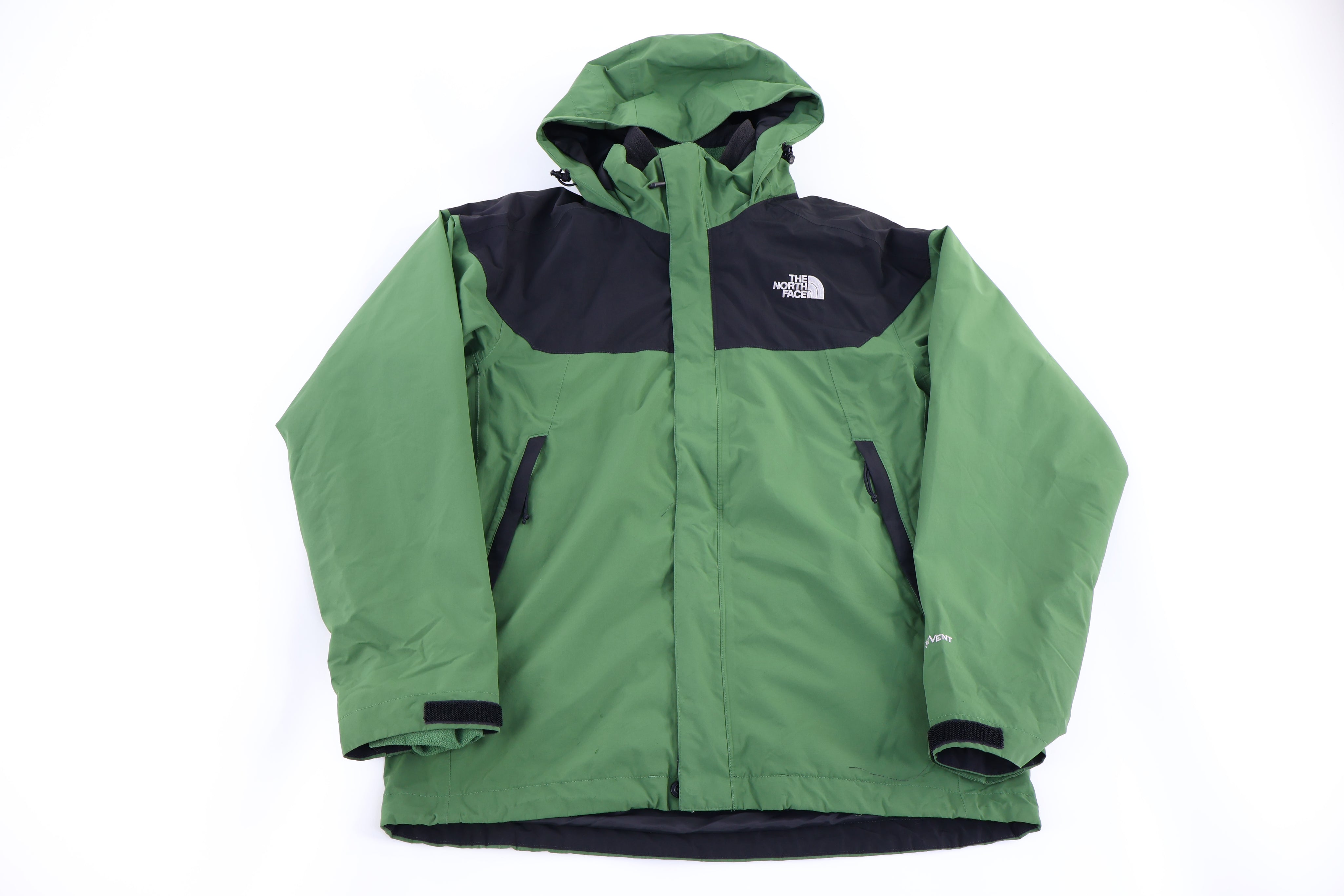The North Face Green Embroidered Logo Full Zip Jacket