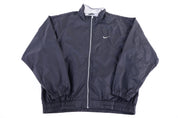 90's Nike Embroidered Logo Black Full Zip Jacket