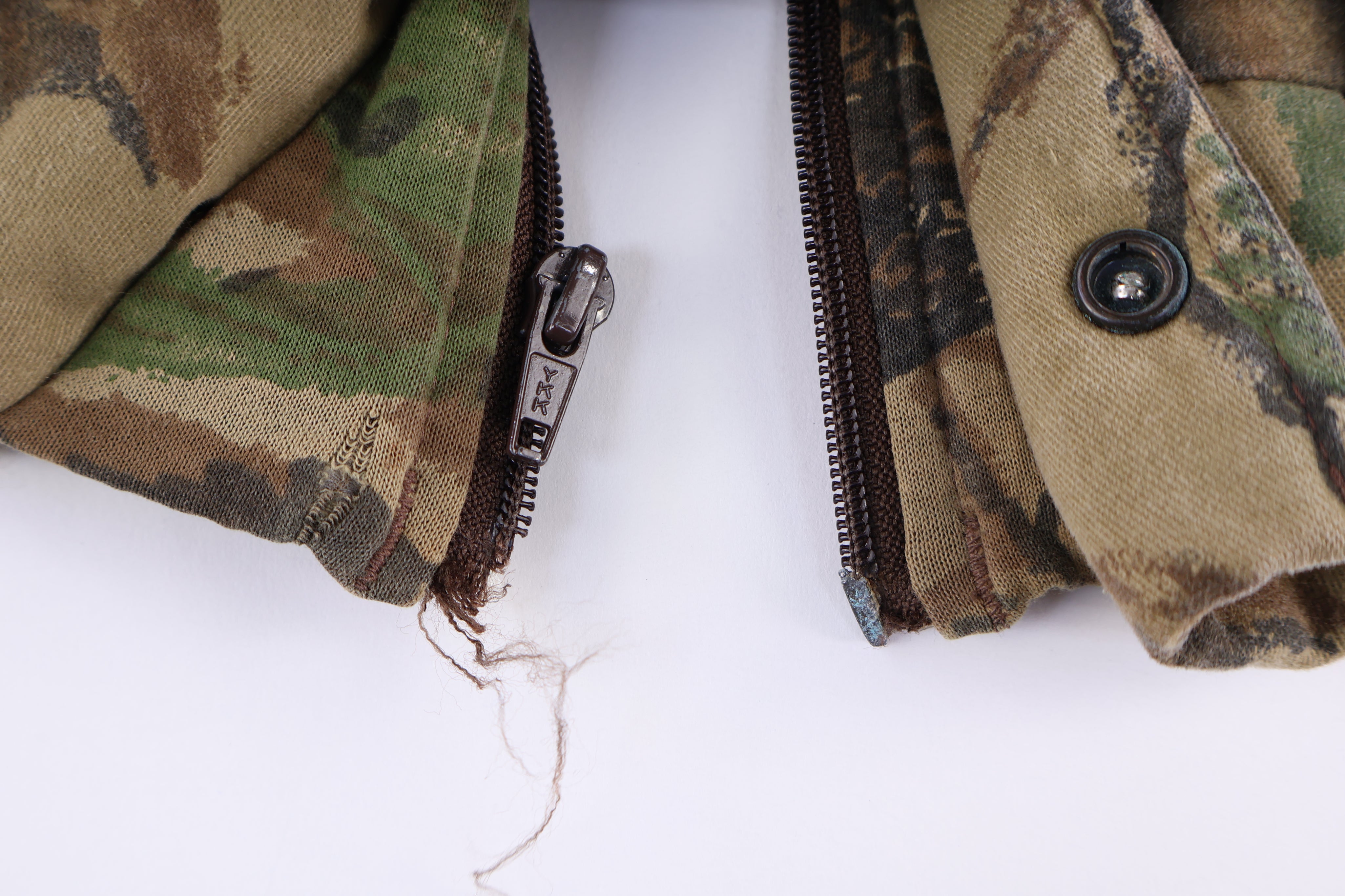 90's Duxbak Camo Full Snap Jacket