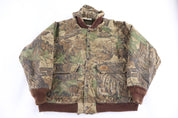 90's Duxbak Camo Full Snap Jacket