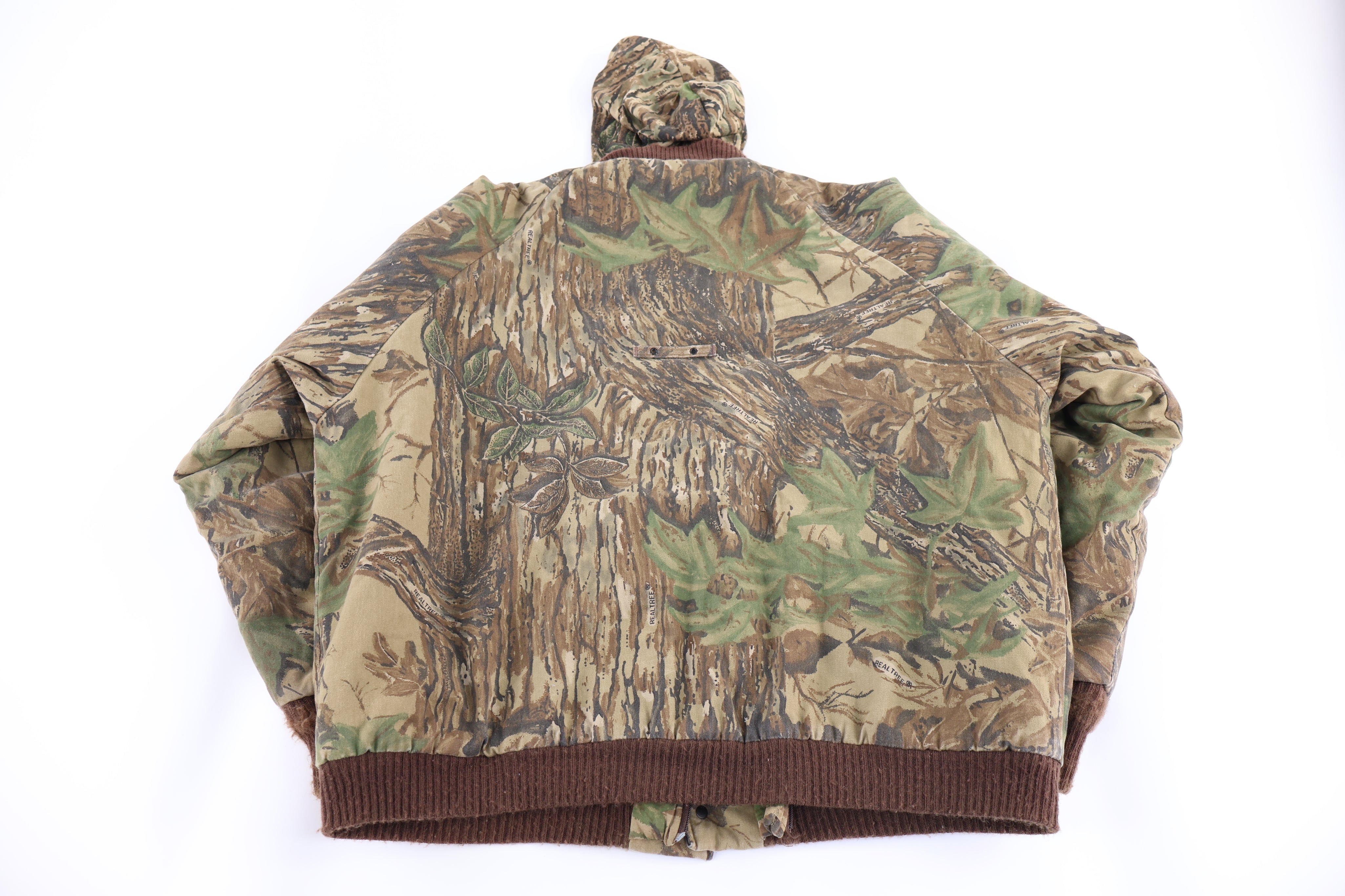 90's Duxbak Camo Full Snap Jacket