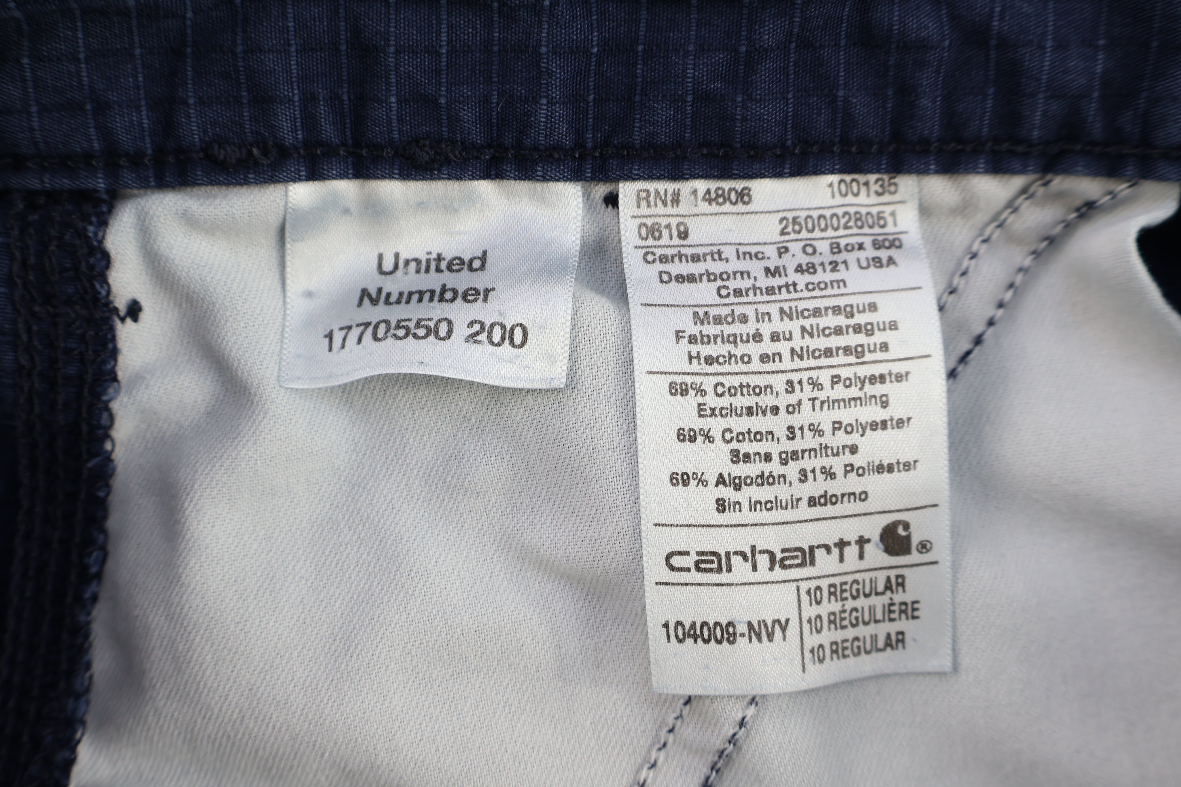 Carhartt Logo Patch Blue Pants