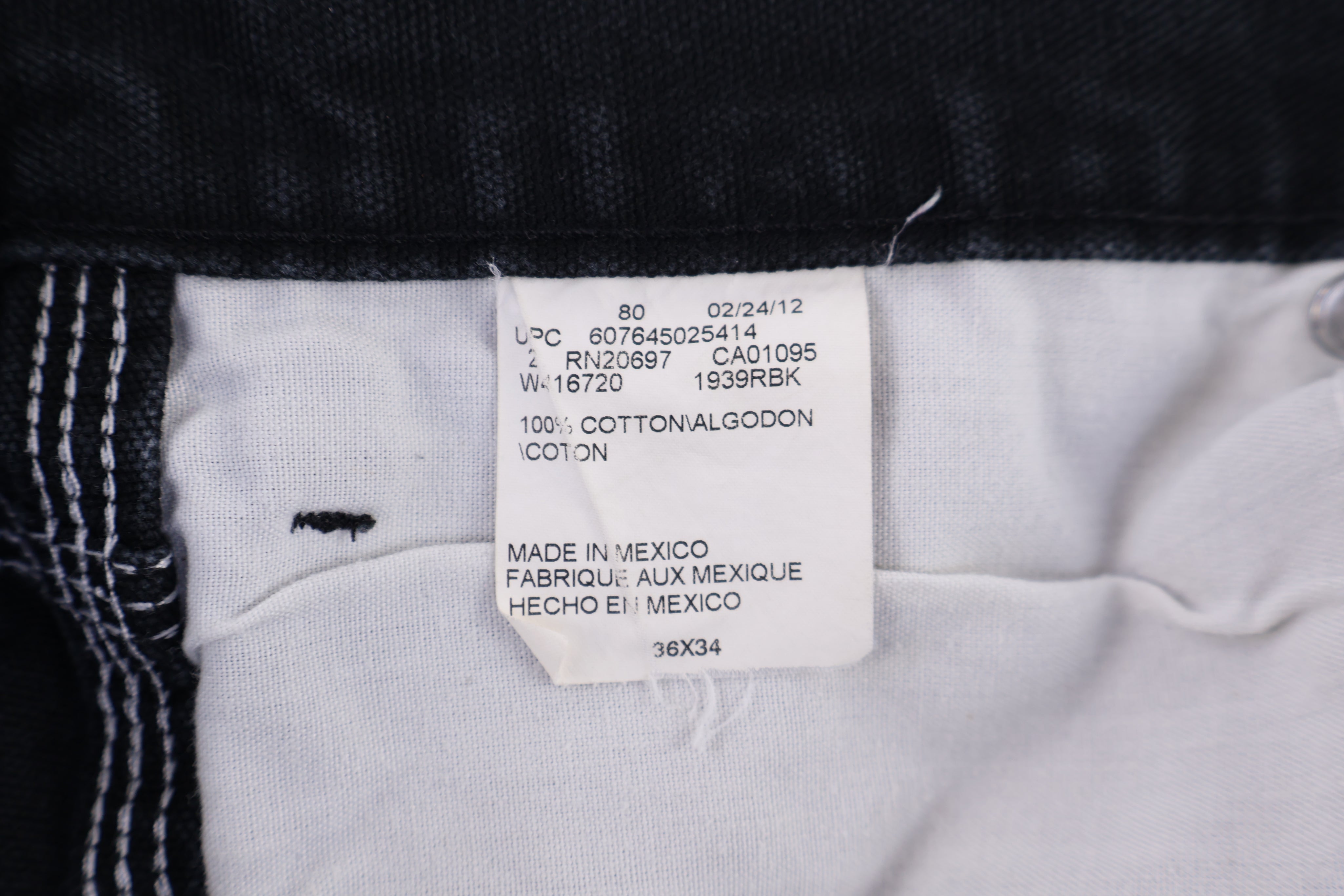 Dickies Logo Patch Black Pants