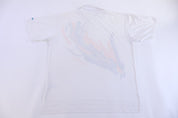 80's Adidas Multicolor Brush Graphic Button Up