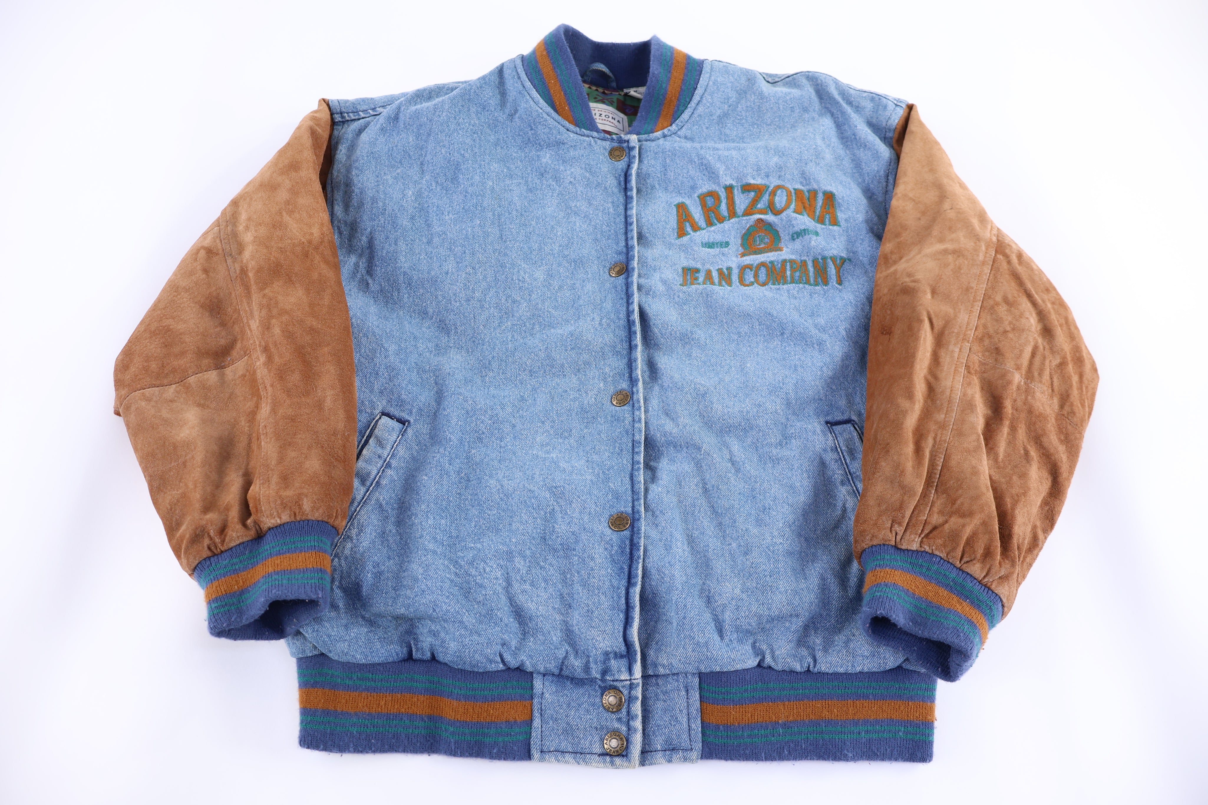 Vintage Arizona Jean Company Denim Bomber Jacker
