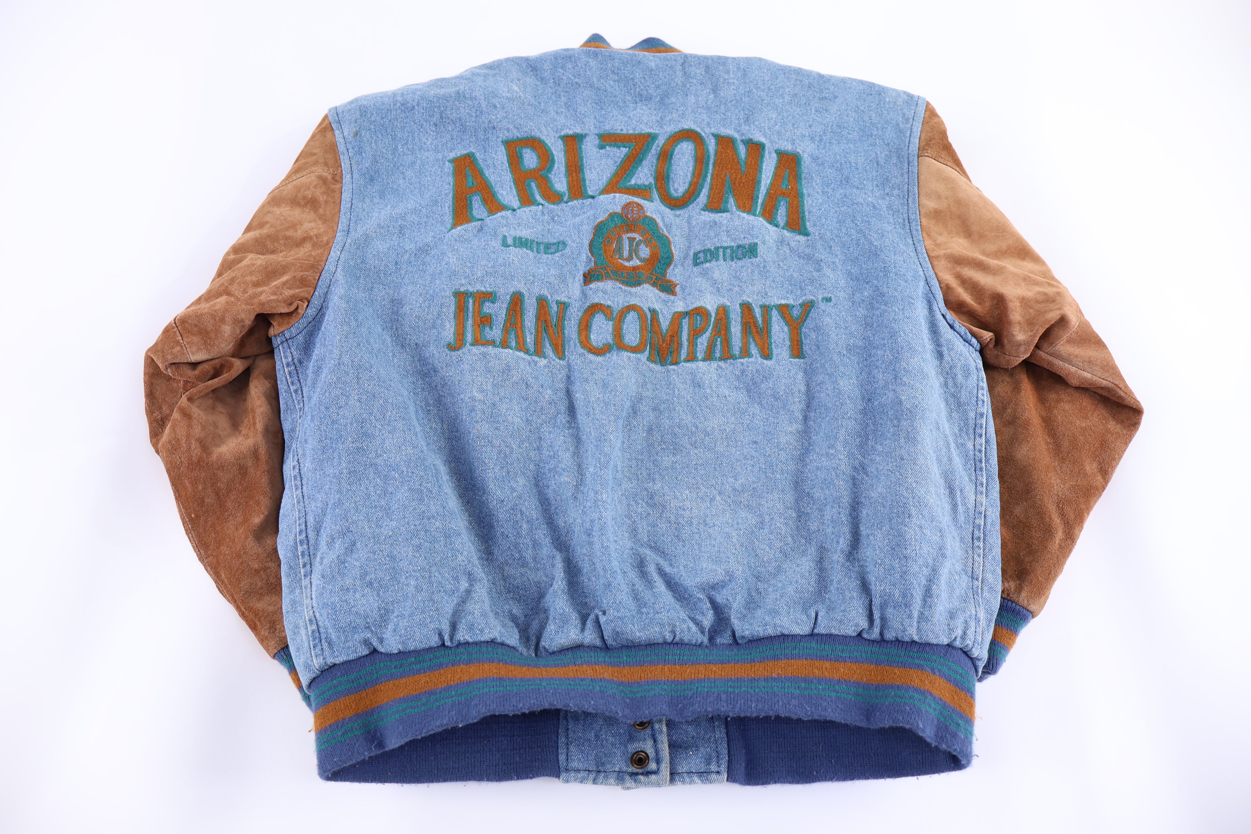 Vintage Arizona Jean Company Denim Bomber Jacker