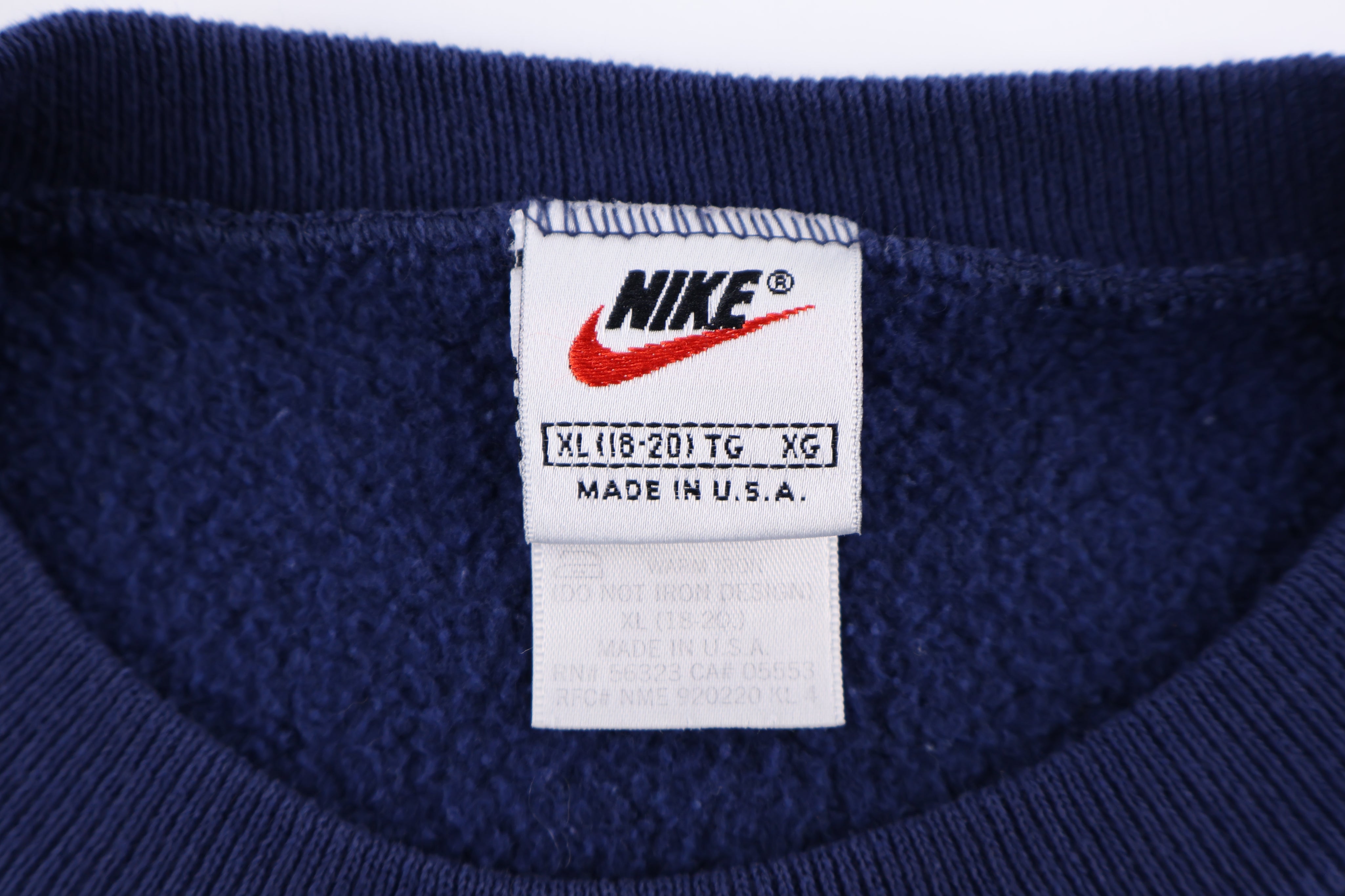 90's Nike Embroidered Logo Blue Sweatshirt