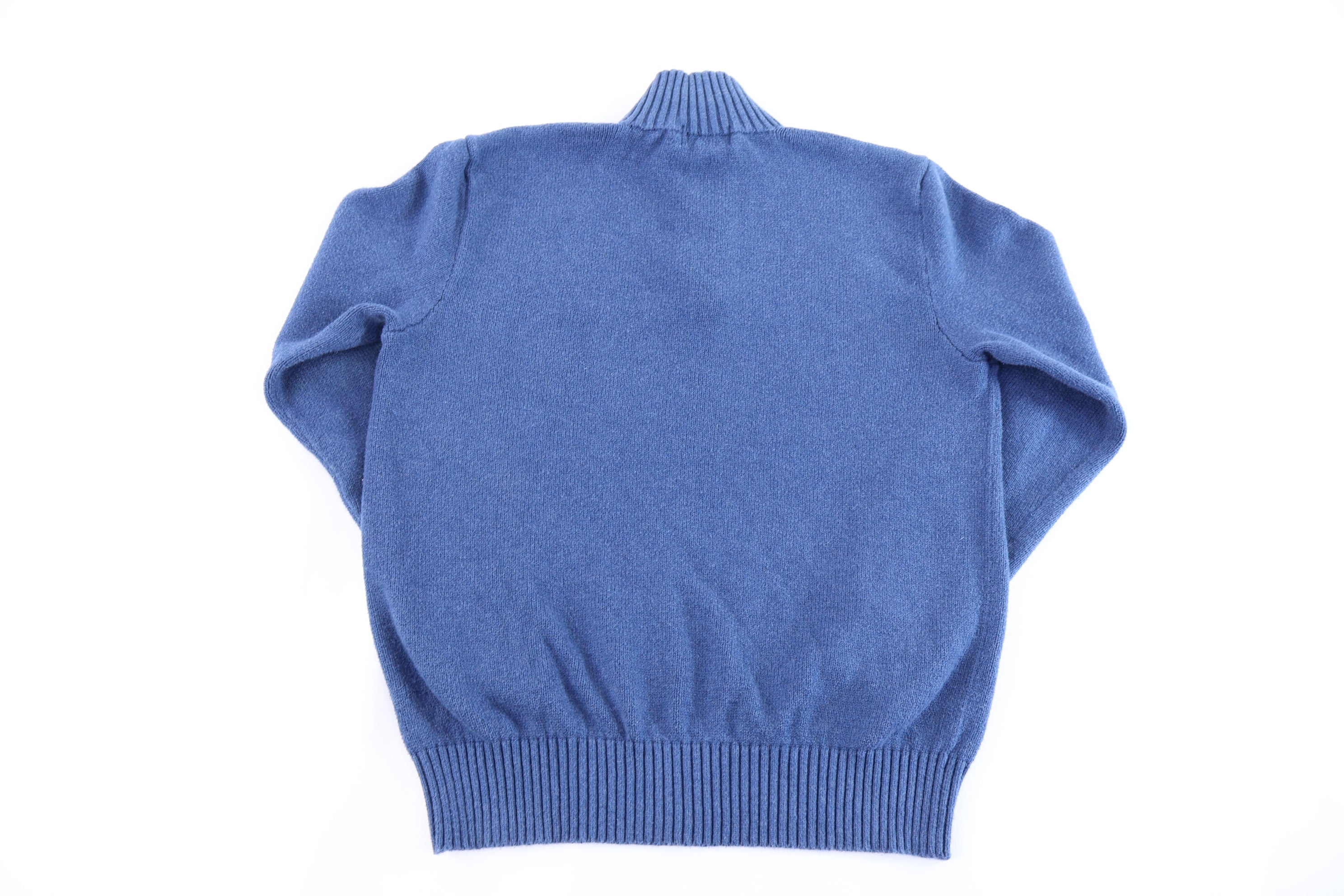 Polo Ralph Lauren Embroidered Logo Blue Henley Pullover