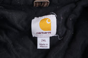 Carhartt Logo Patch Brown Full Zip Jacket