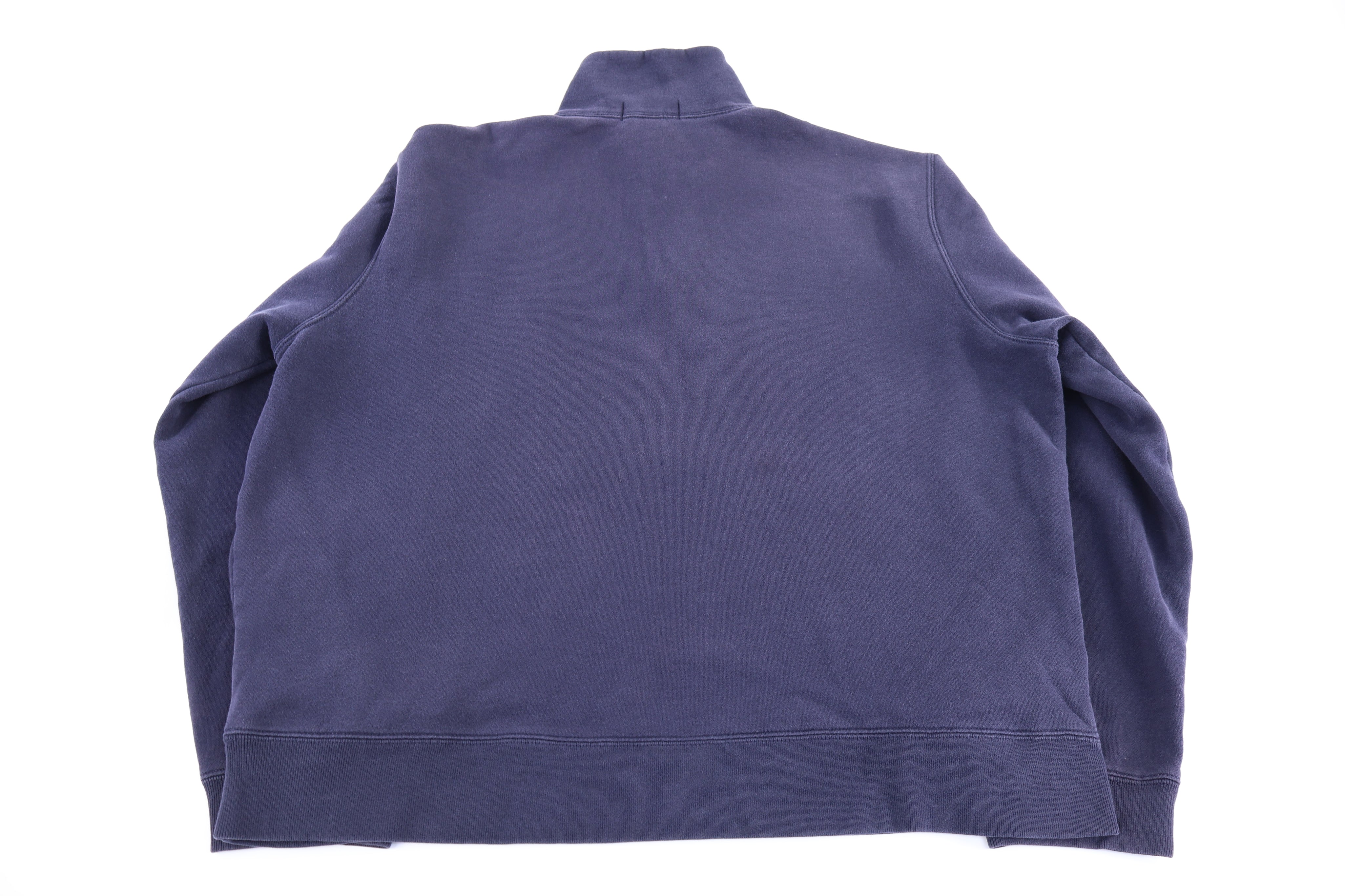 Polo by Ralph Lauren Embroidered Logo Blue Quarter Zip Sweater