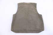 Carhartt Logo Patch Green Full Zip Vest