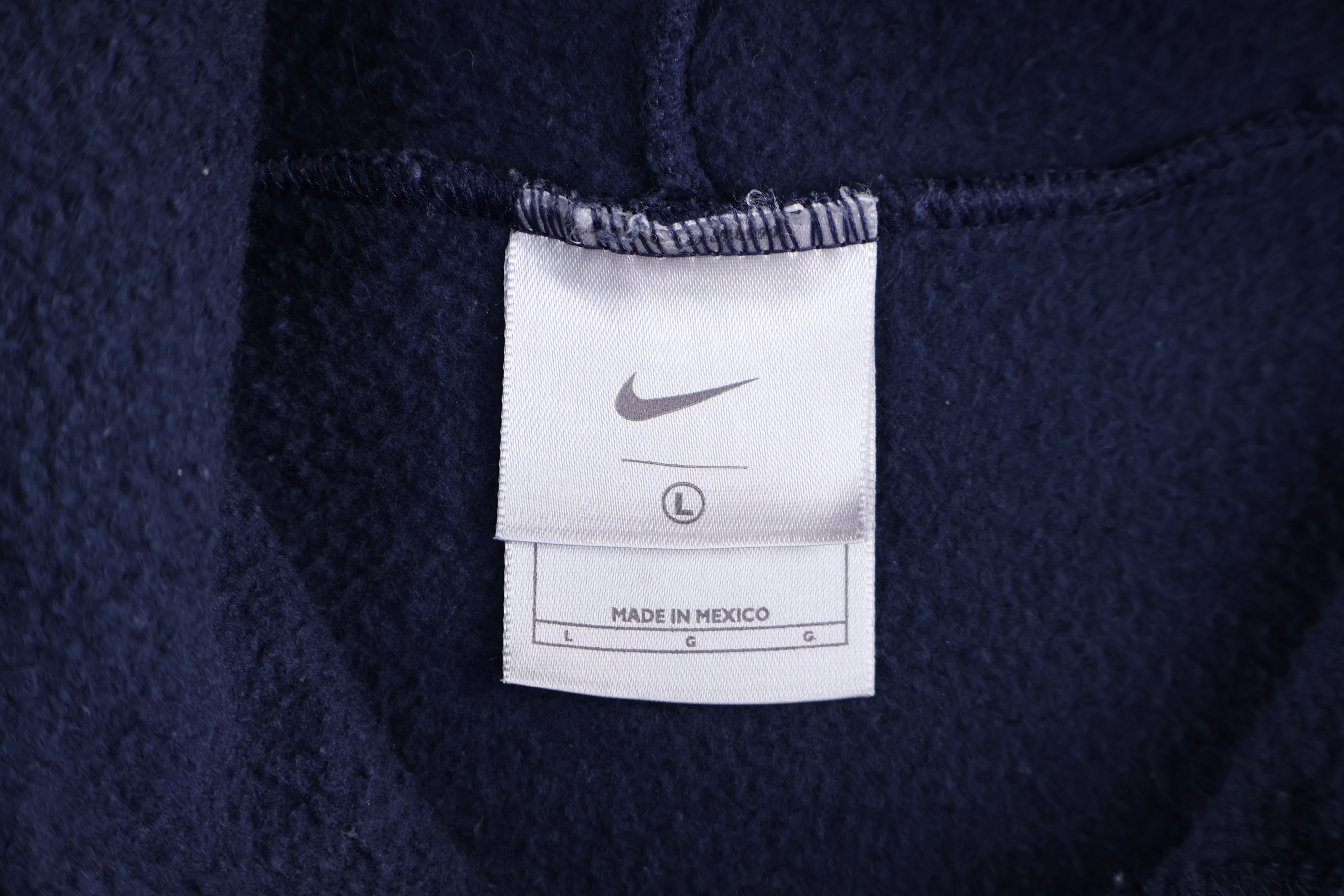 Vintage Nike Center Swoosh Embroidered Blue Pullover Hoodie