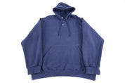 Vintage Nike Center Swoosh Embroidered Blue Pullover Hoodie