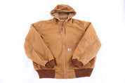 Carhartt Logo Patch Tan Full Zip Jacket