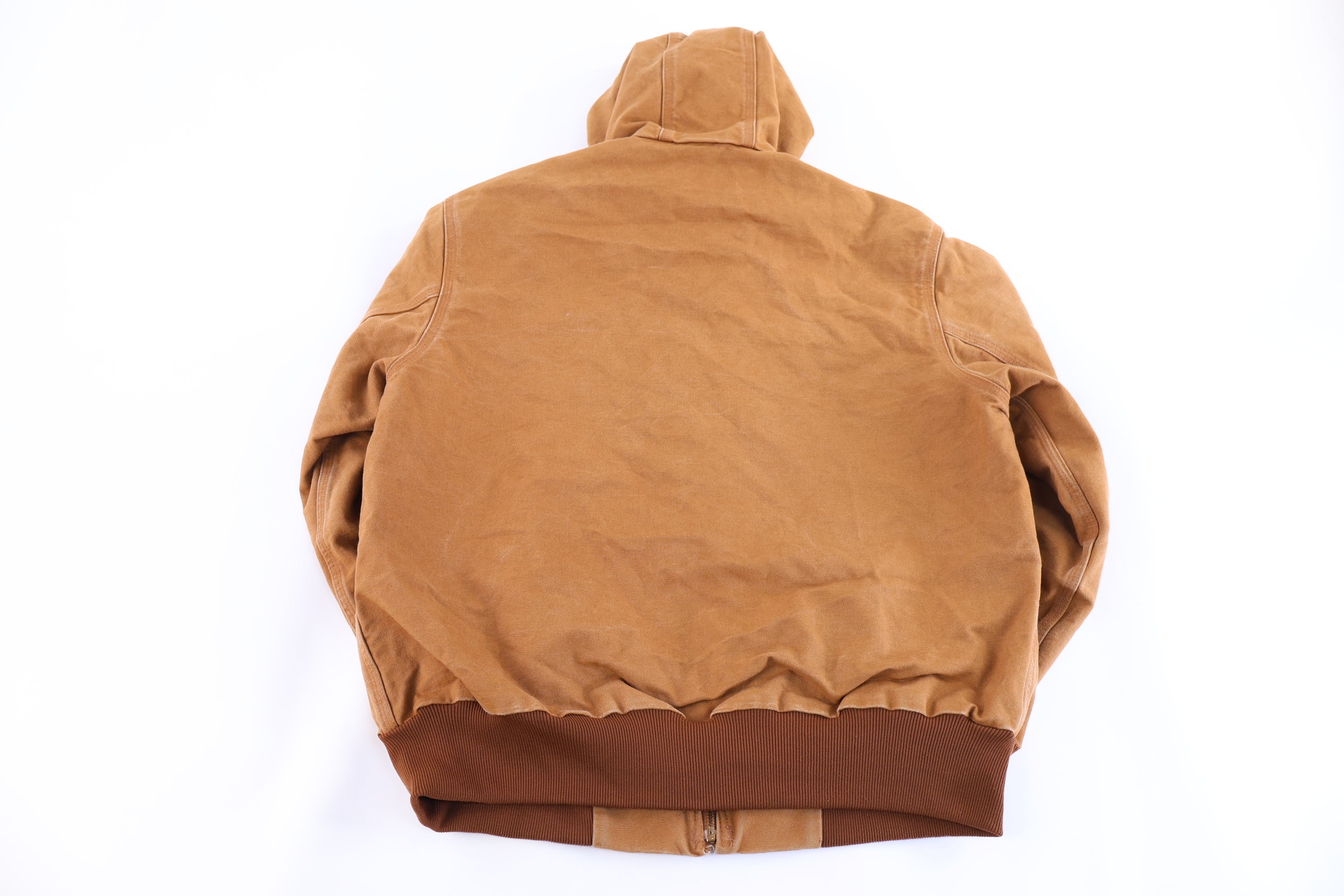 Carhartt Logo Patch Tan Full Zip Jacket